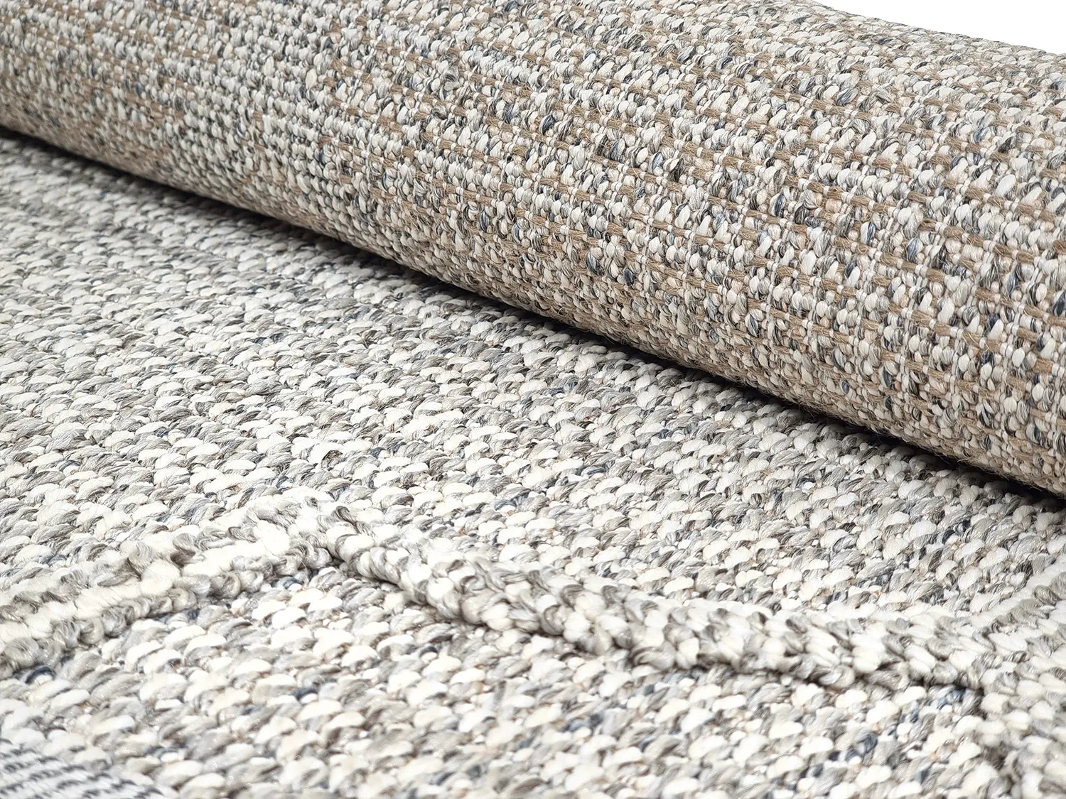 Tapis rond - Intérieur/Extérieur Santos (gris)