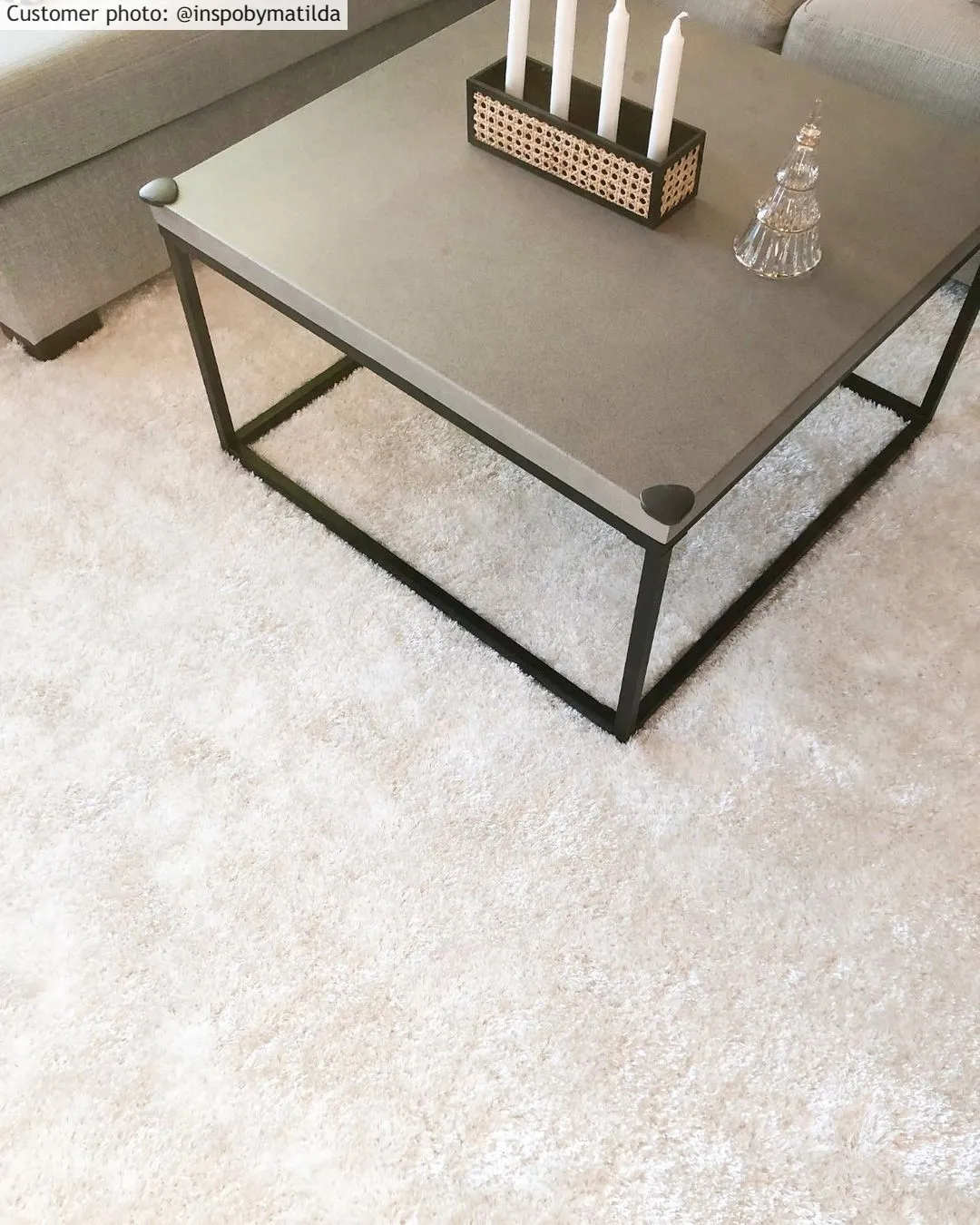 Tapis à poils longs - Cosy (blanc)