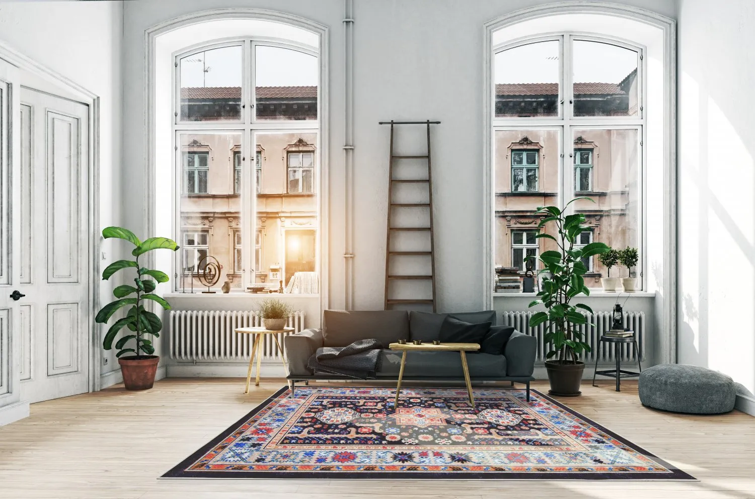 Tapis Wilton - Kayaköy (multicolore)