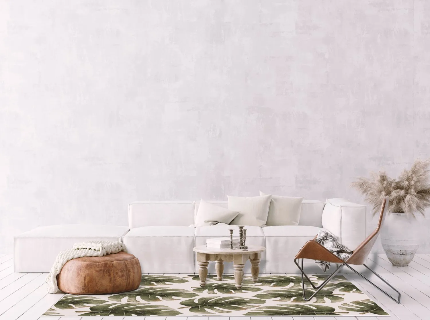 Tapis Wilton - Falling Leaves (vert)