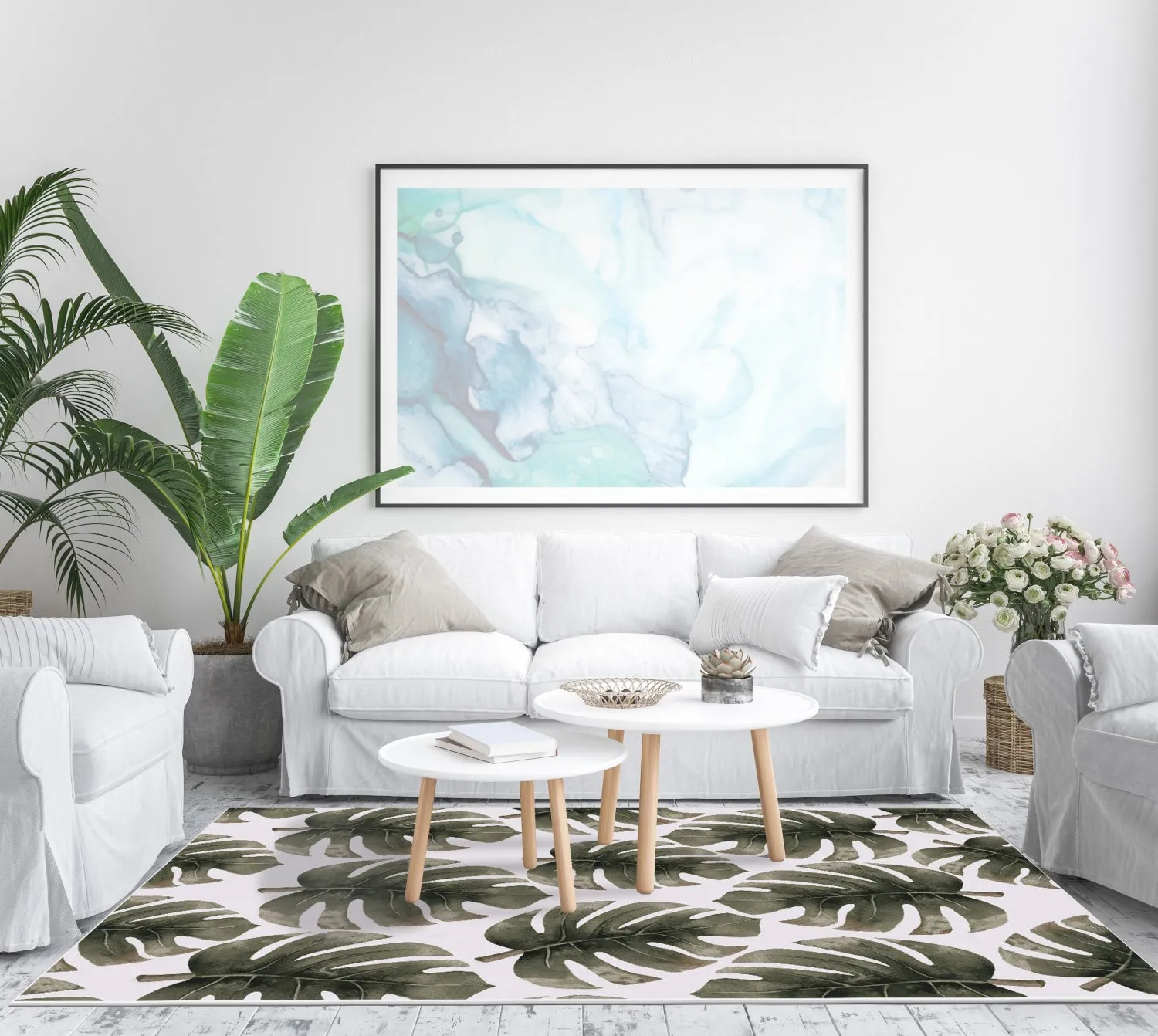 Tapis Wilton - Falling Leaves (vert)