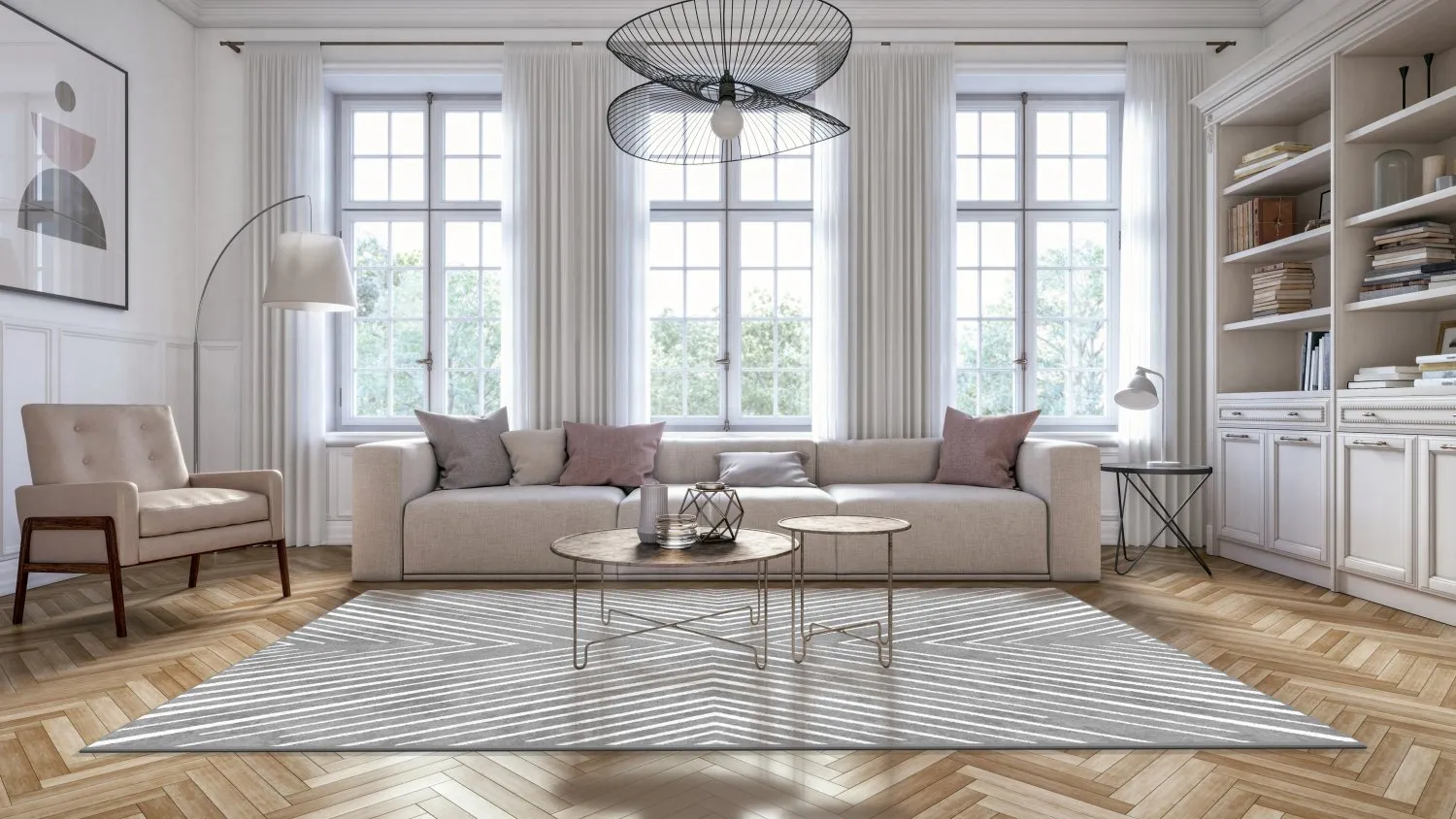 Tapis Wilton - Amorgos (gris)