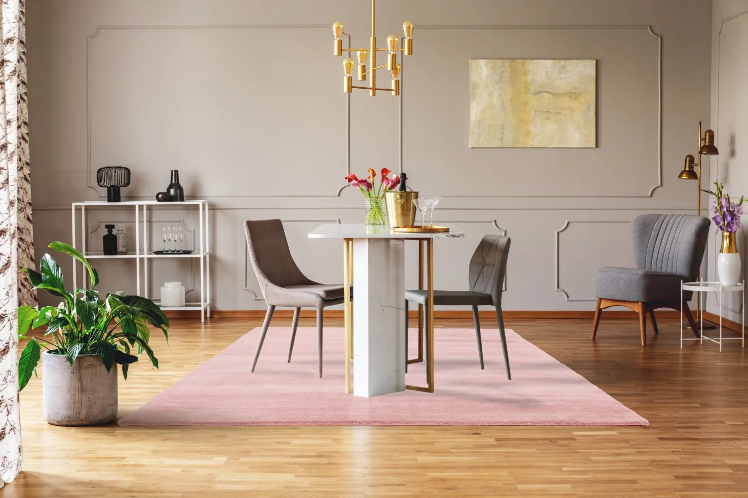 PET recyclé avec aspect viscose (rose)