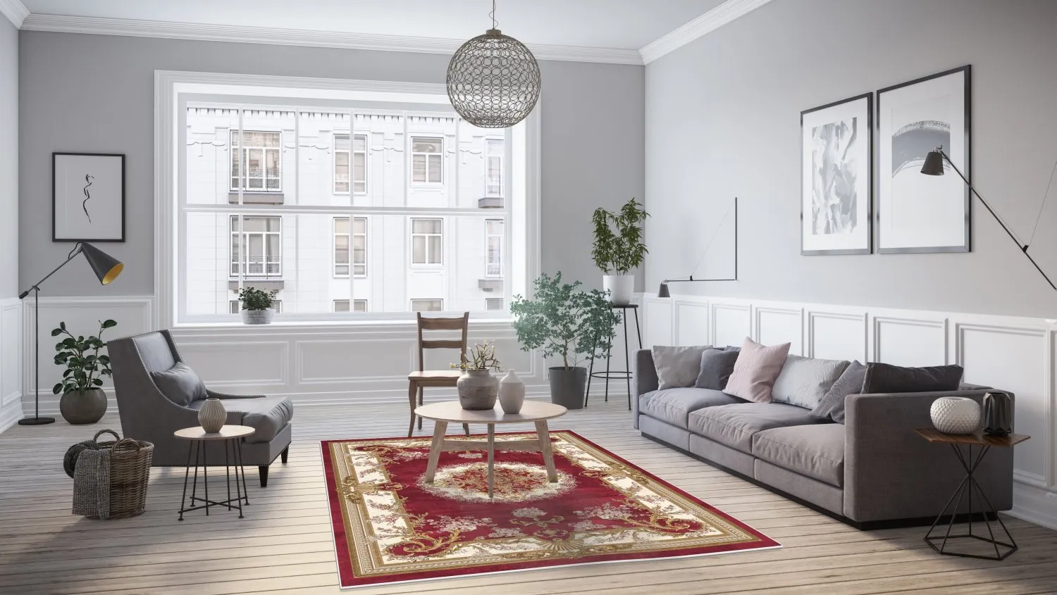Tapis Wilton - Marand (rouge)