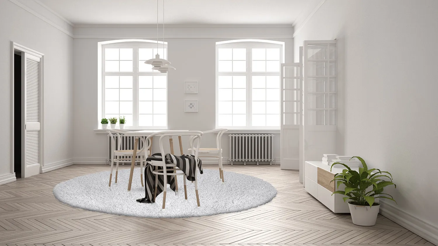 Tapis ronds - Antuco (gris clair)