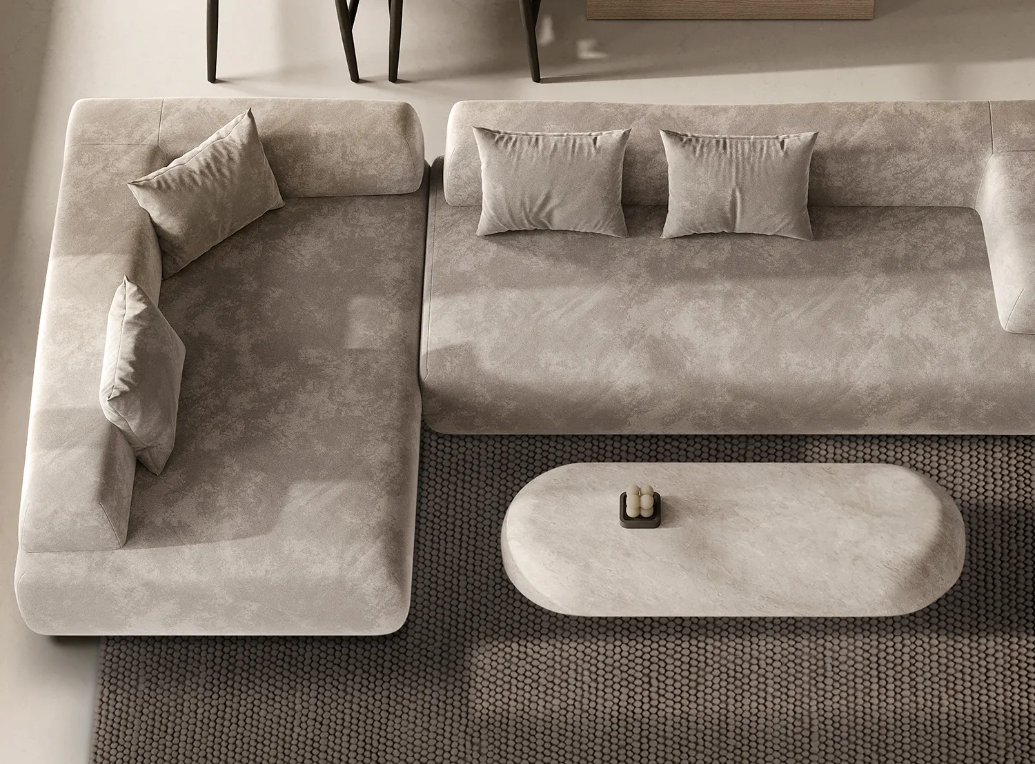 Tapis en laine - Avafors Wool Bubble (marron)