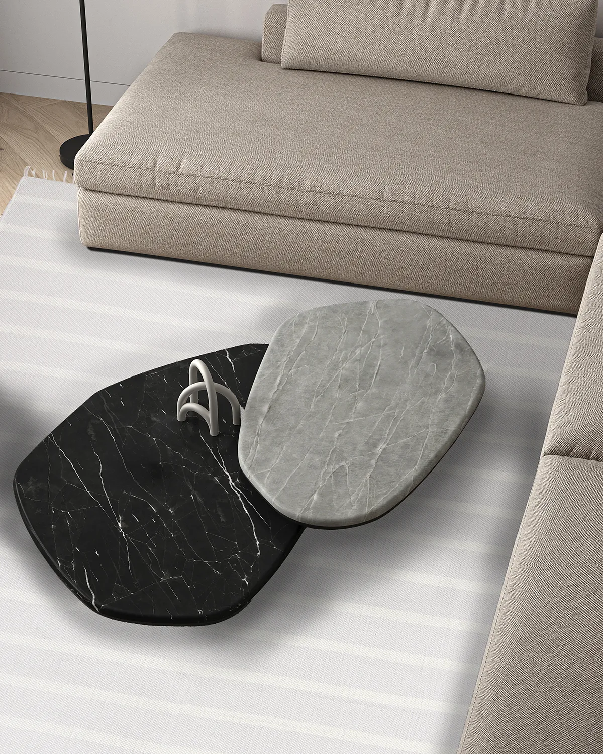 Tapis en coton - Helle (gris)
