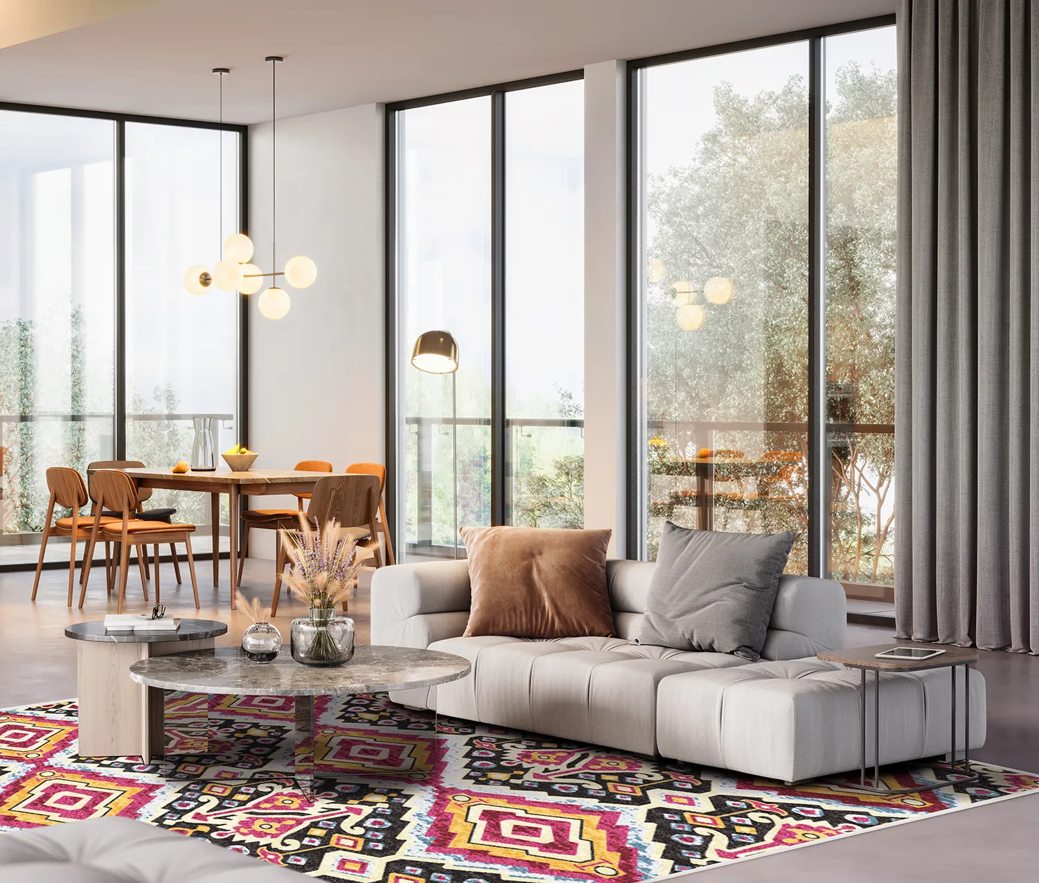 Tapis Wilton - Cizre (multicolore)
