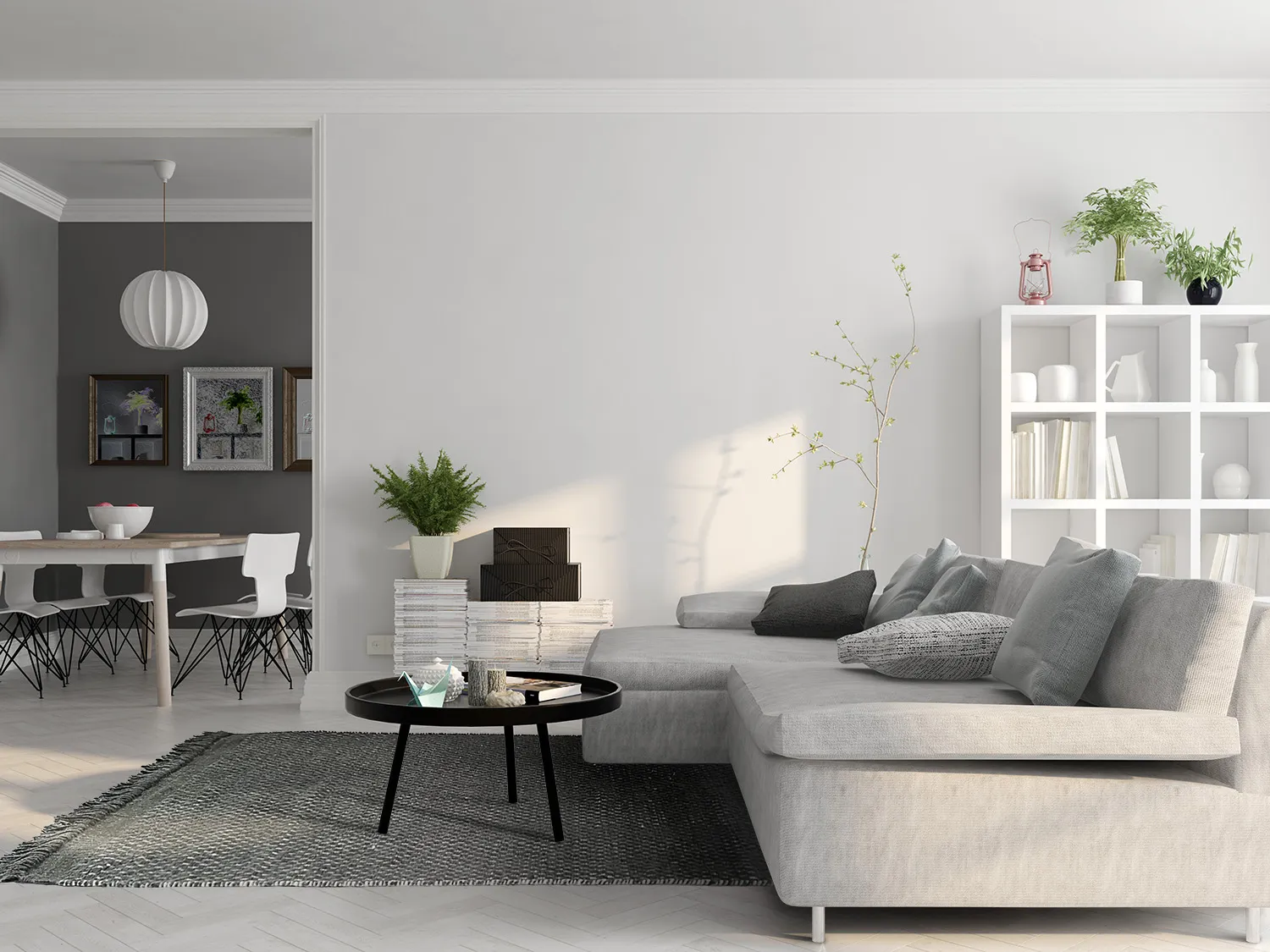 Tapis en laine - Clovelly (gris foncé)