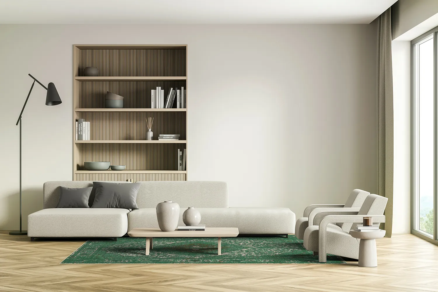 Tapis Wilton - Lainey (vert)
