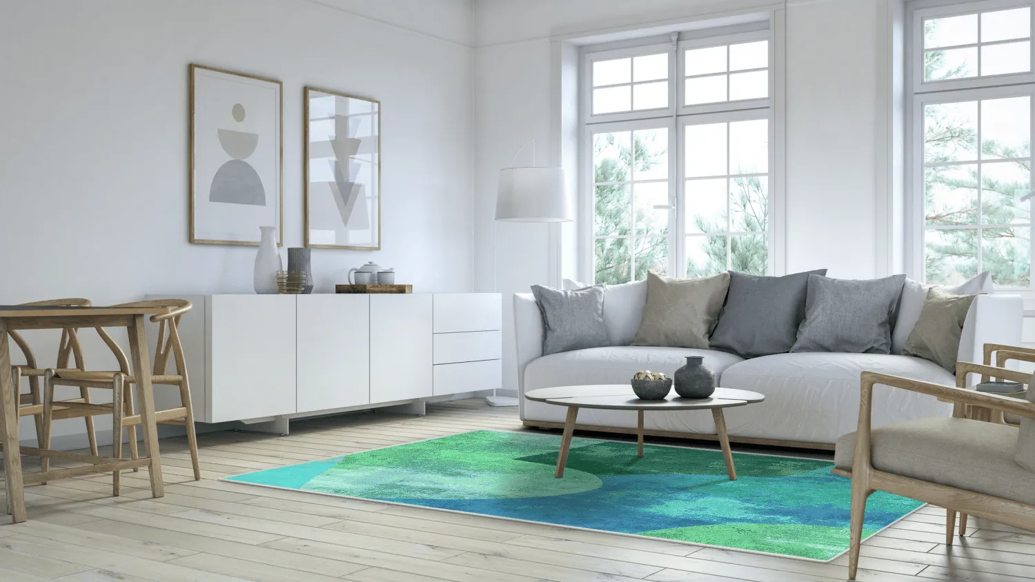 Tapis Wilton - Lazio (vert)