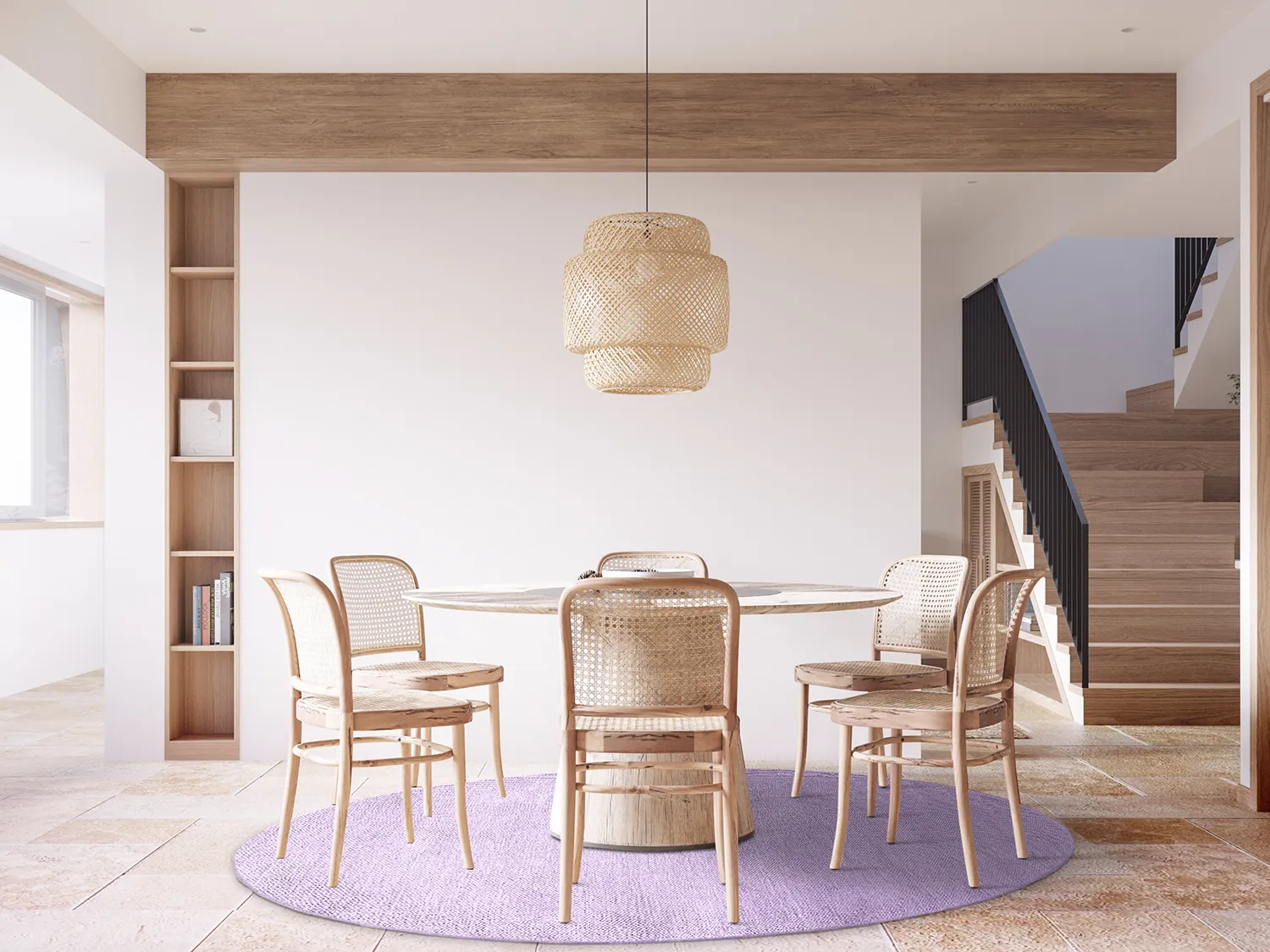 Tapis rond - Hamilton (violet)