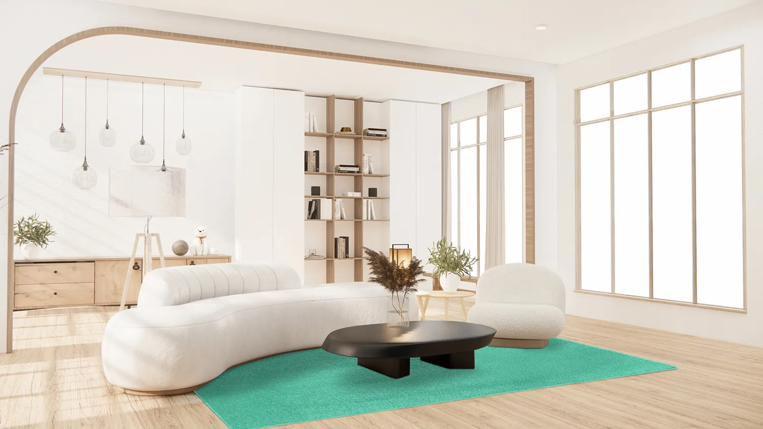Tapis en laine - Hamilton (Biscay Green)
