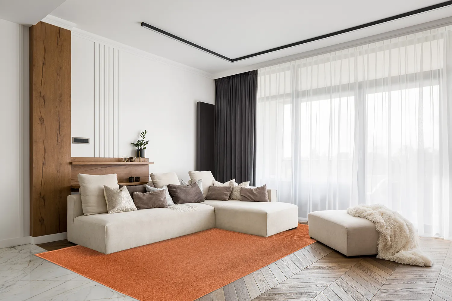 Tapis en laine - Hamilton (Cinnamon)