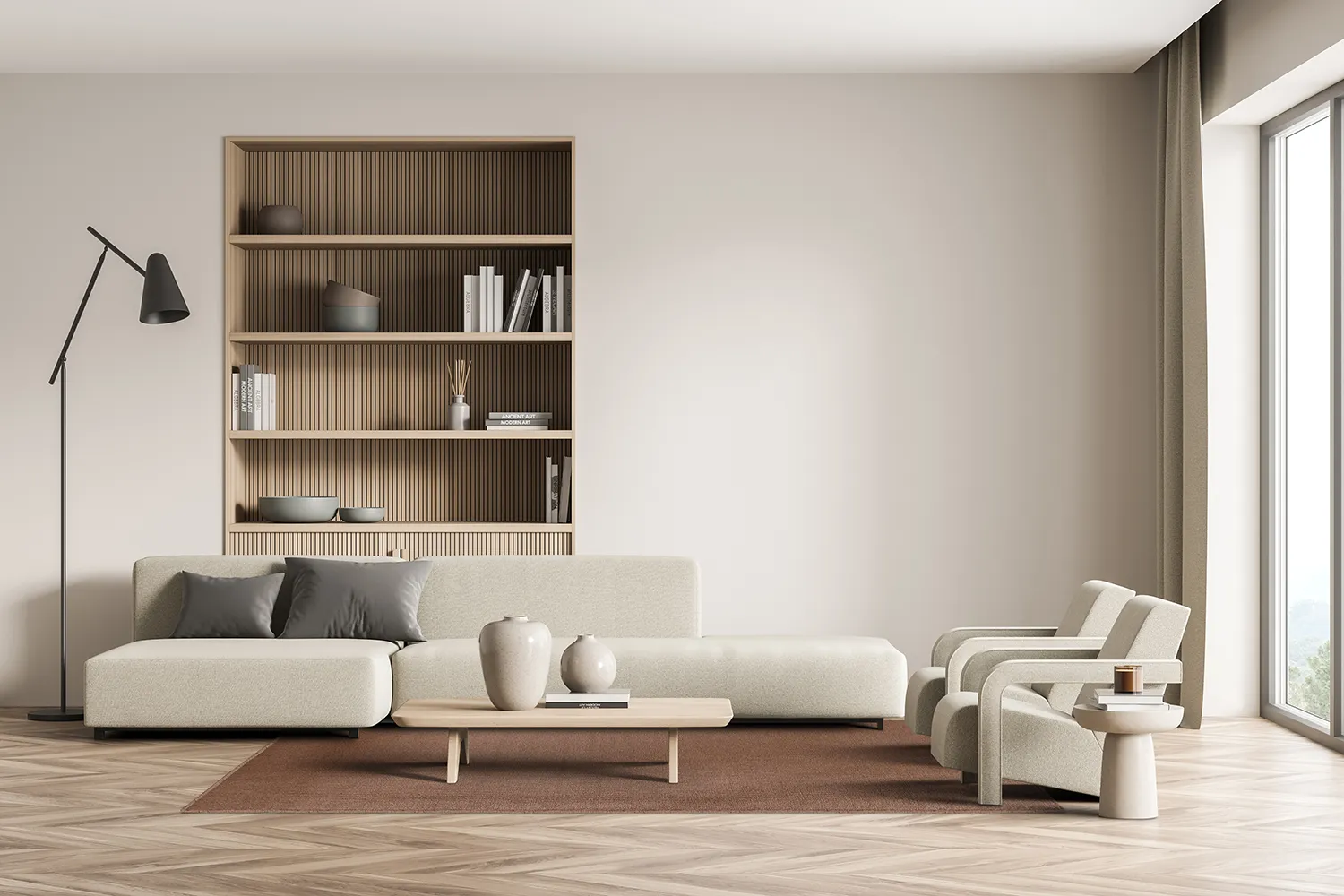 Tapis en laine - Hamilton (Deep Taupe)