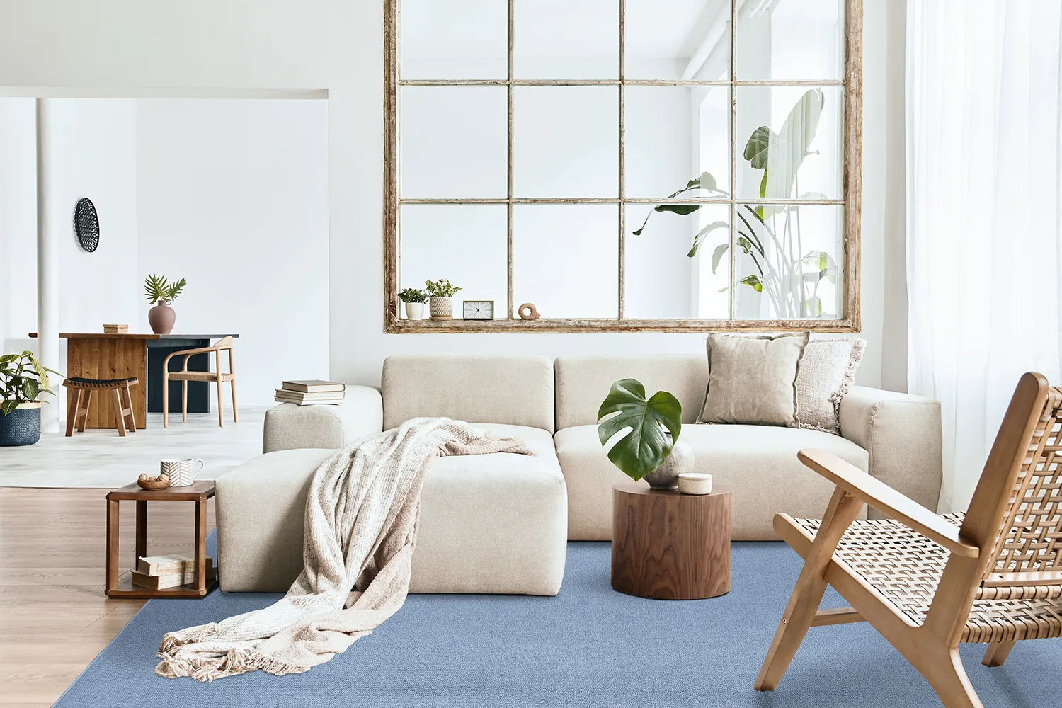 Tapis en laine - Hamilton (Faded Denim)