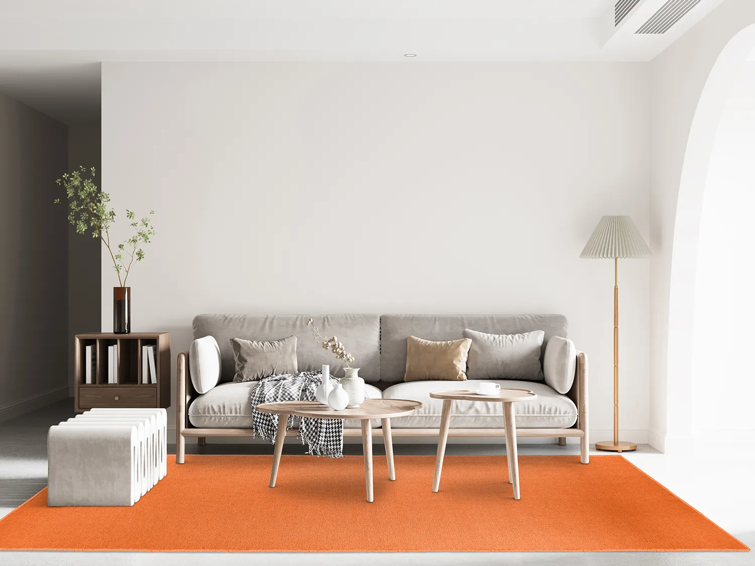Tapis en laine - Hamilton (Orange Peel)