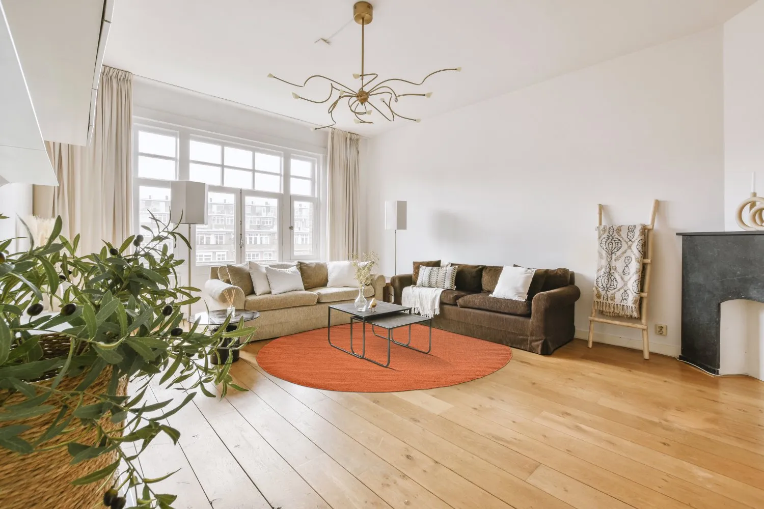 Tapis rond - Hamilton (Cinnamon)