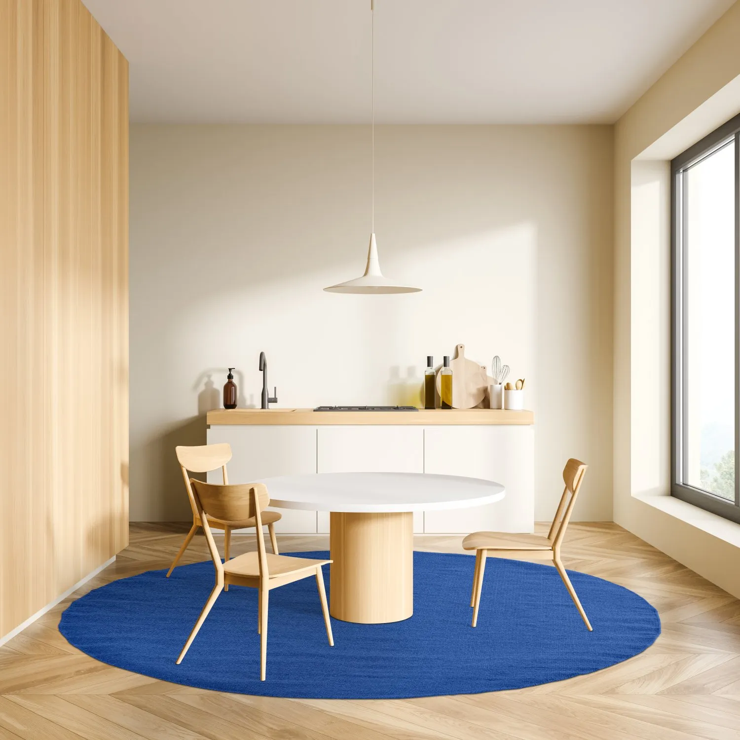 Tapis rond - Hamilton (Classic Blue)