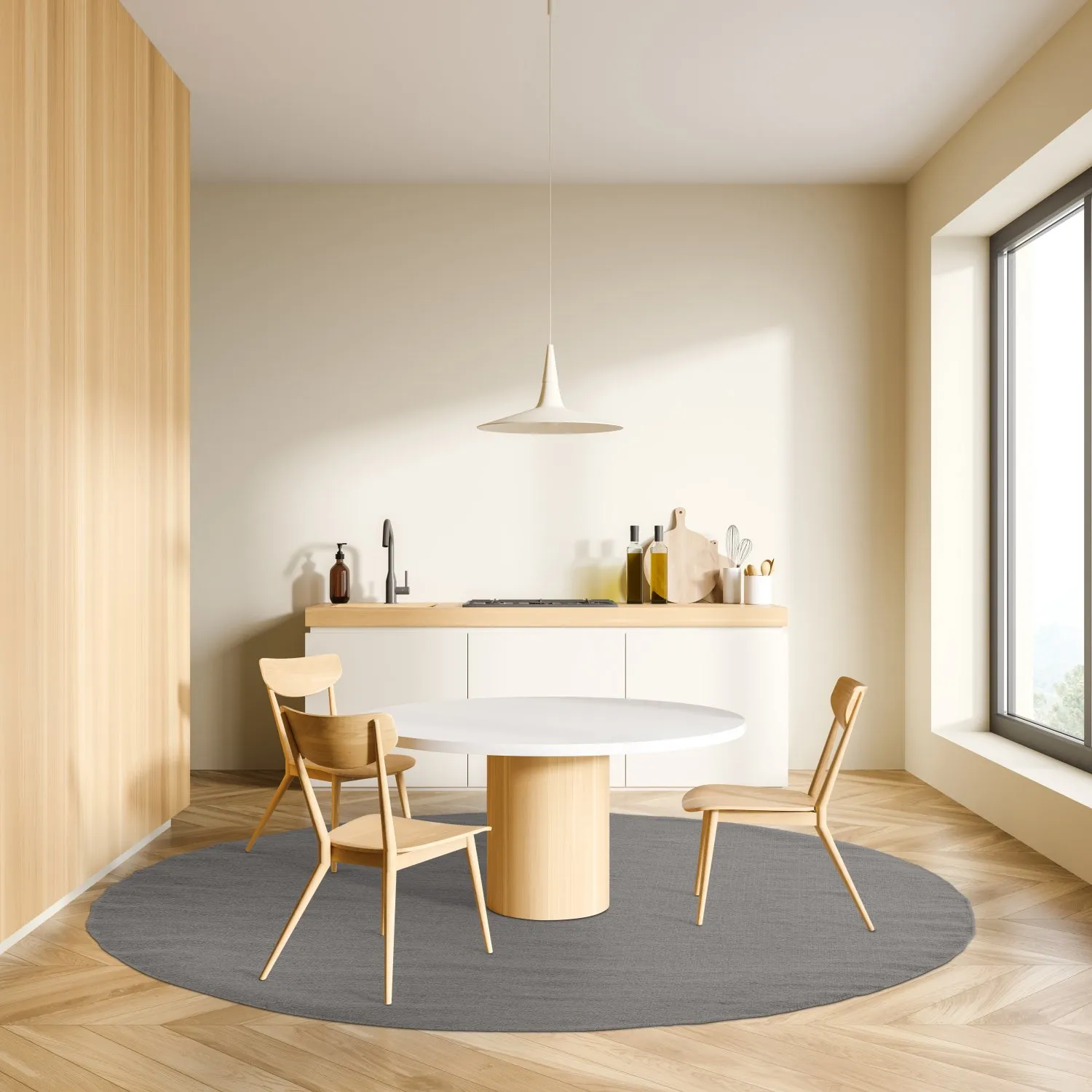 Tapis rond - Hamilton (Steeple Grey)