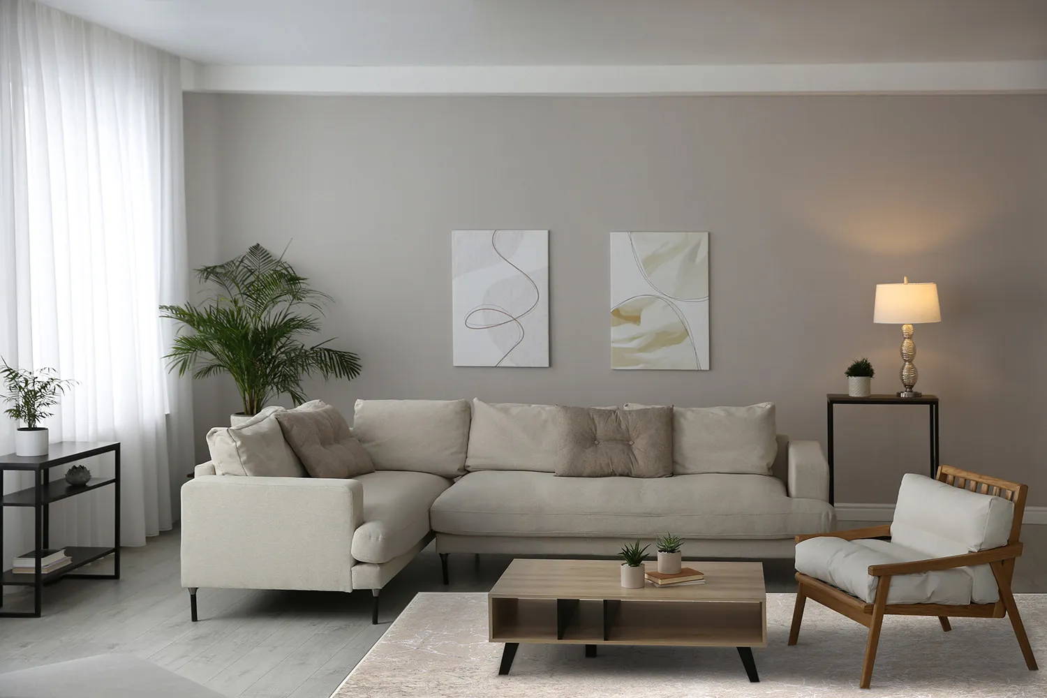 Tapis Wilton - Zaria (marron clair/argenté)