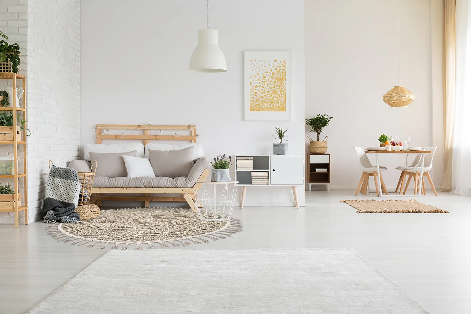 Tapis rond - Intérieur/Extérieur Dorotea (beige)