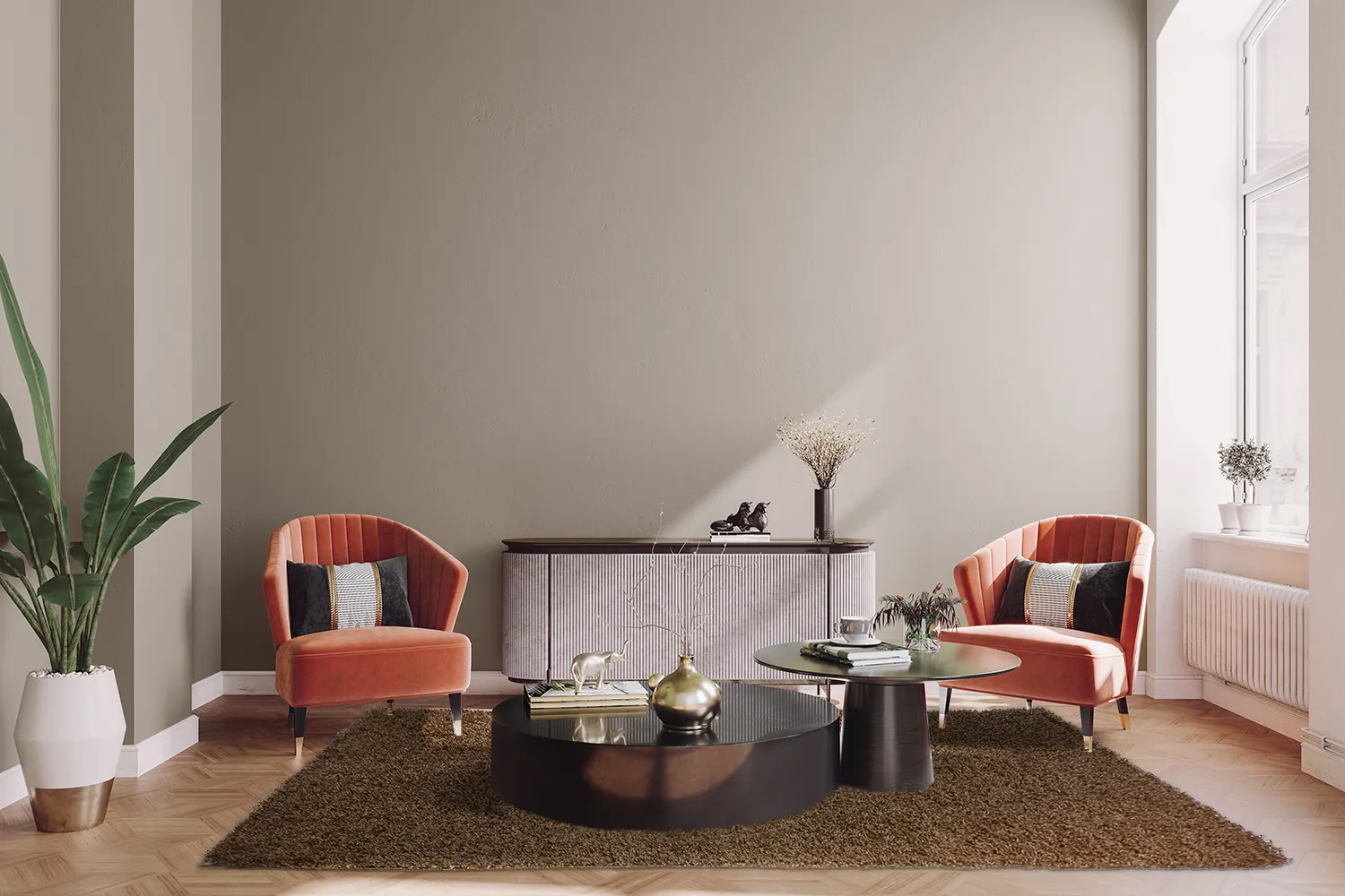 Tapis moelleux - Zoe (marron)