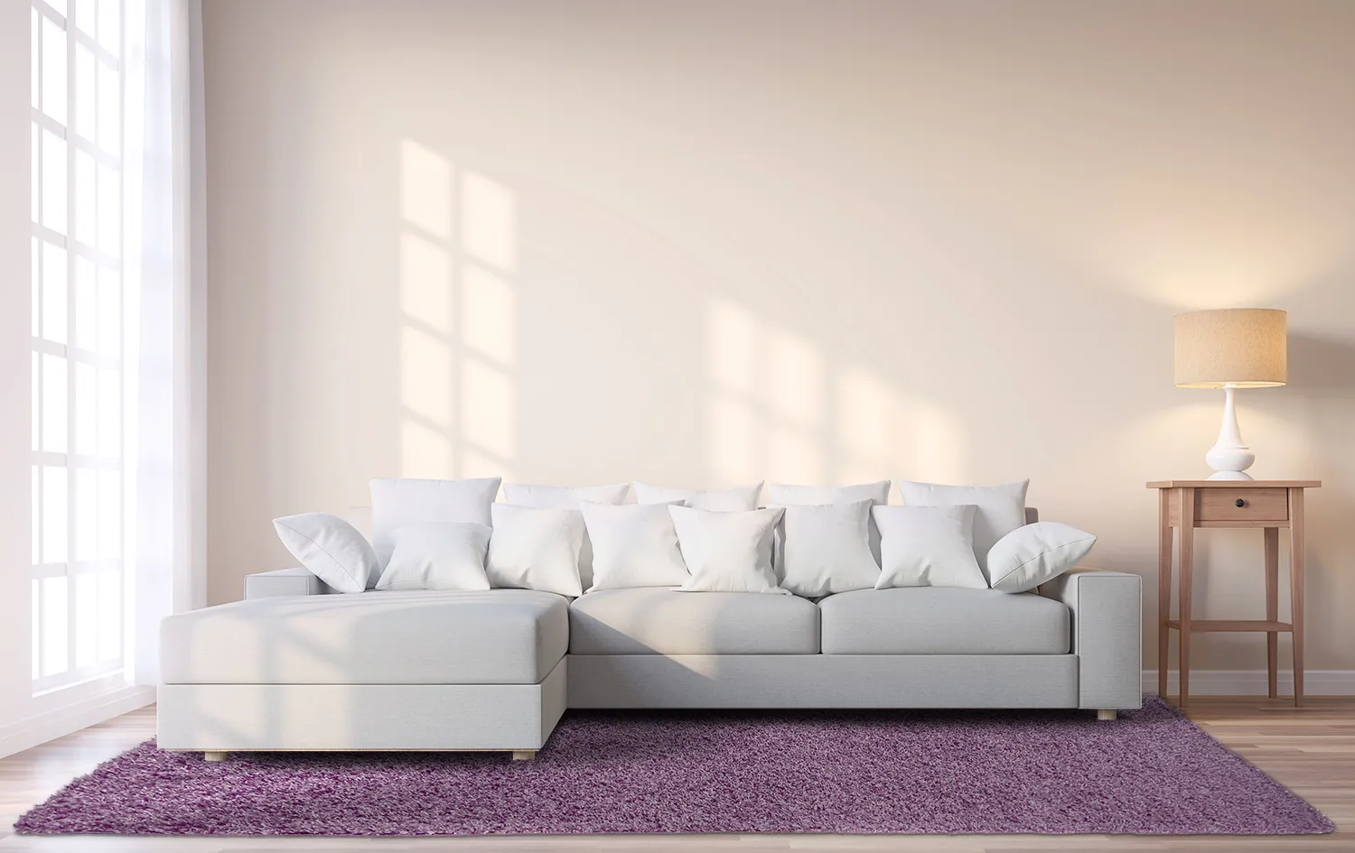 Tapis moelleux - Zoe (violet)