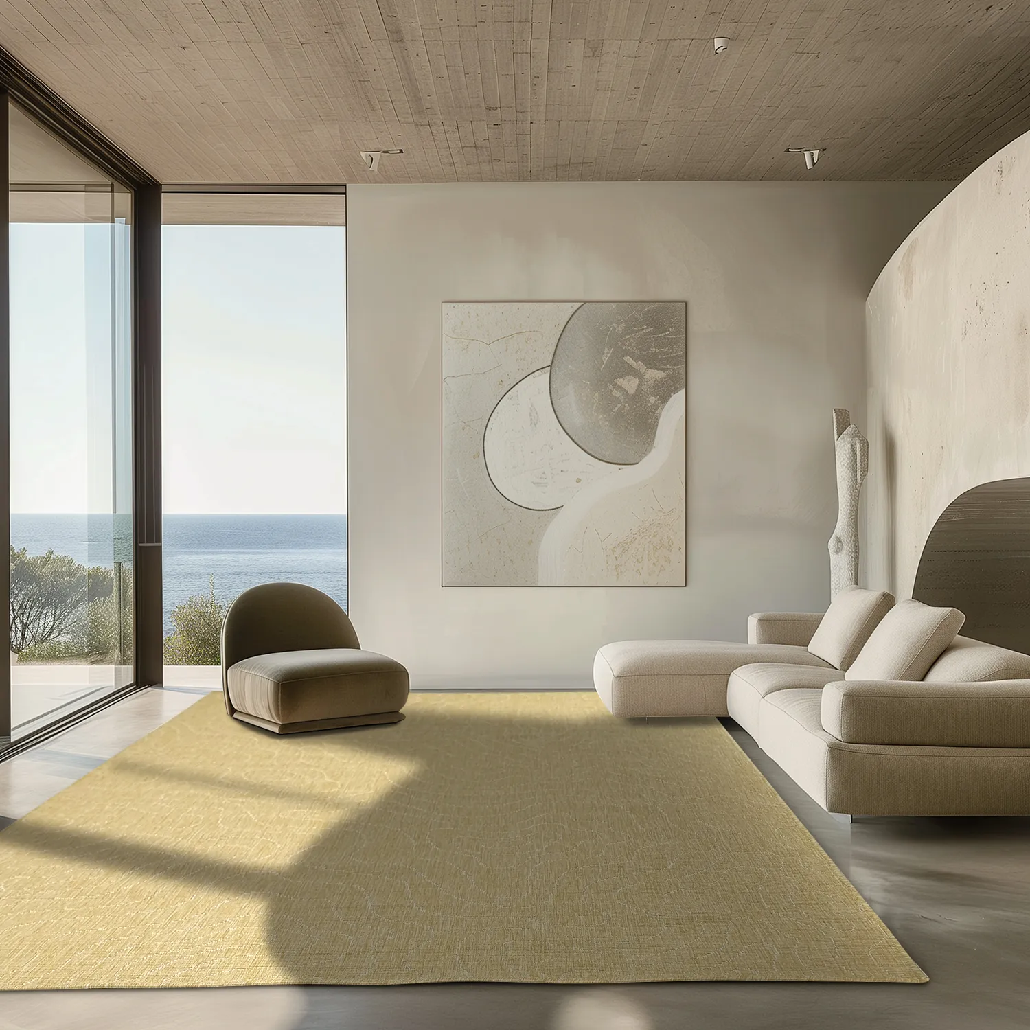 Tapis d’intérieur et d’extérieur - Thurman (jaune)