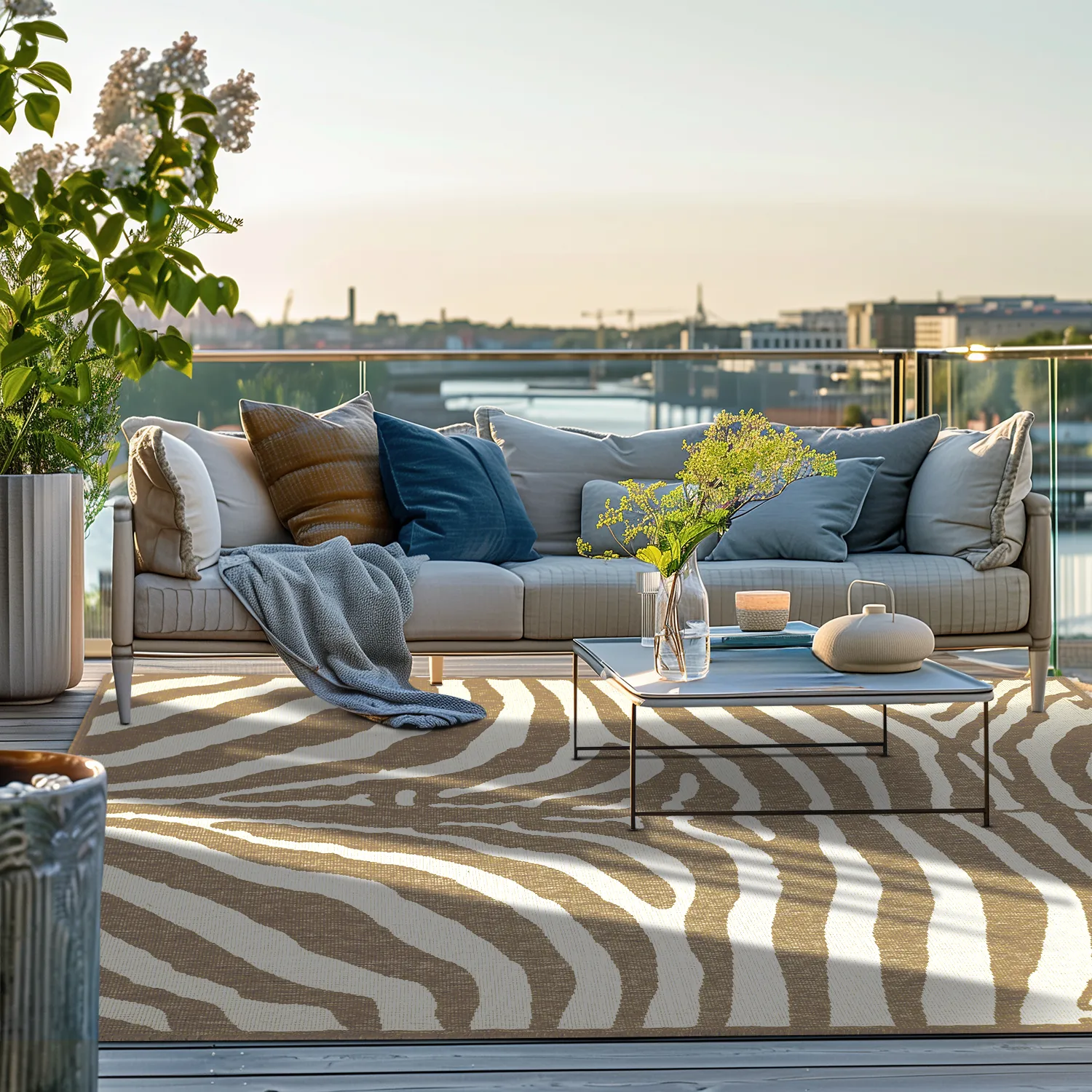 Tapis d’intérieur et d’extérieur - Winona (beige)