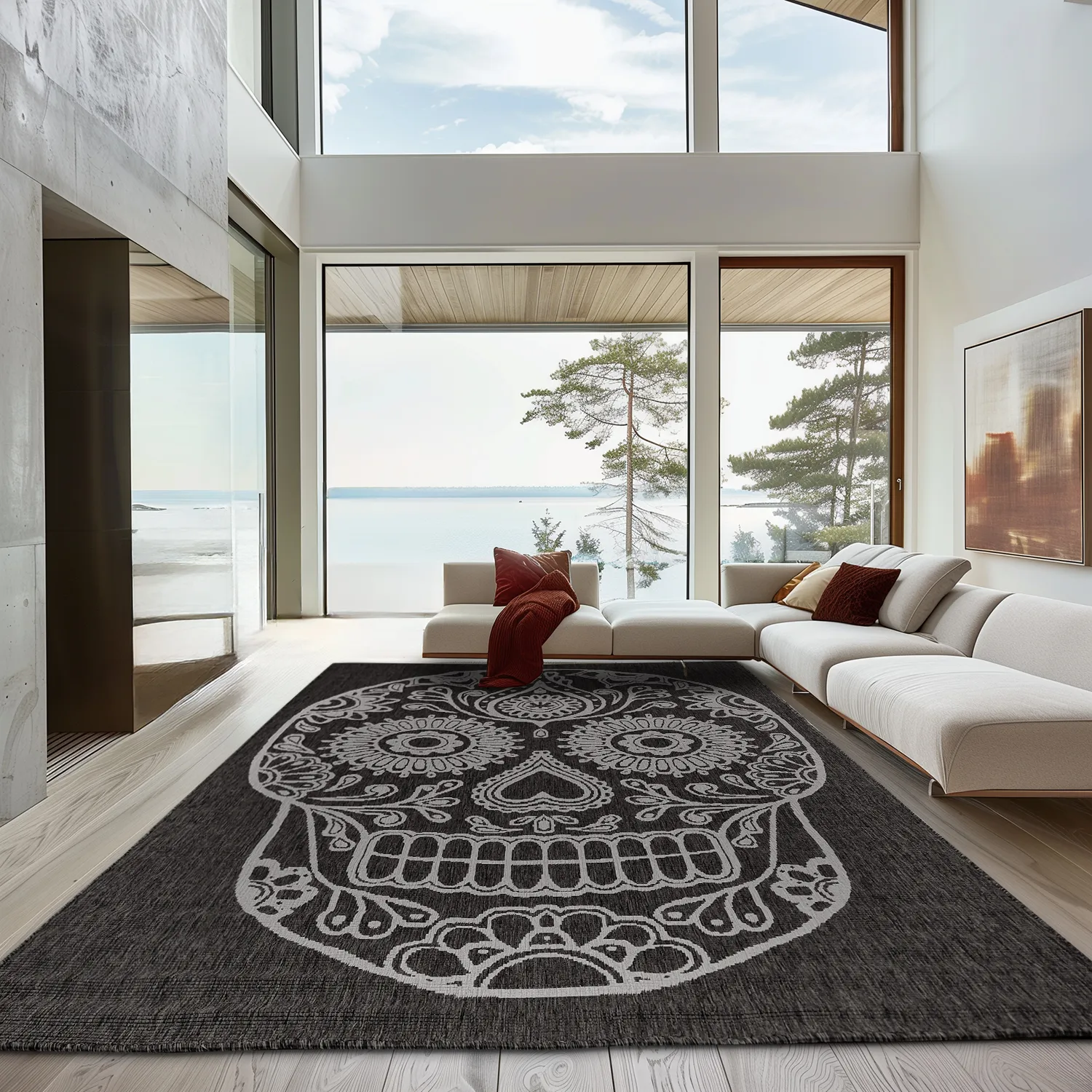 Tapis d’intérieur et d’extérieur - Raylan (noir)