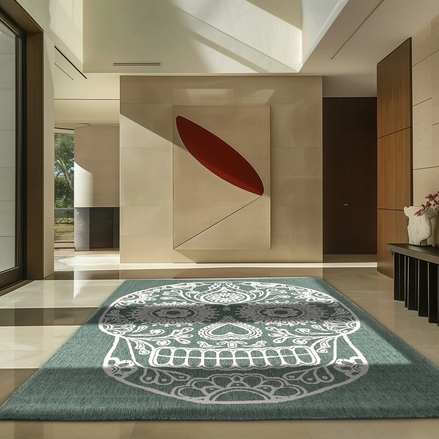 Tapis d’intérieur et d’extérieur - Raylan (vert)