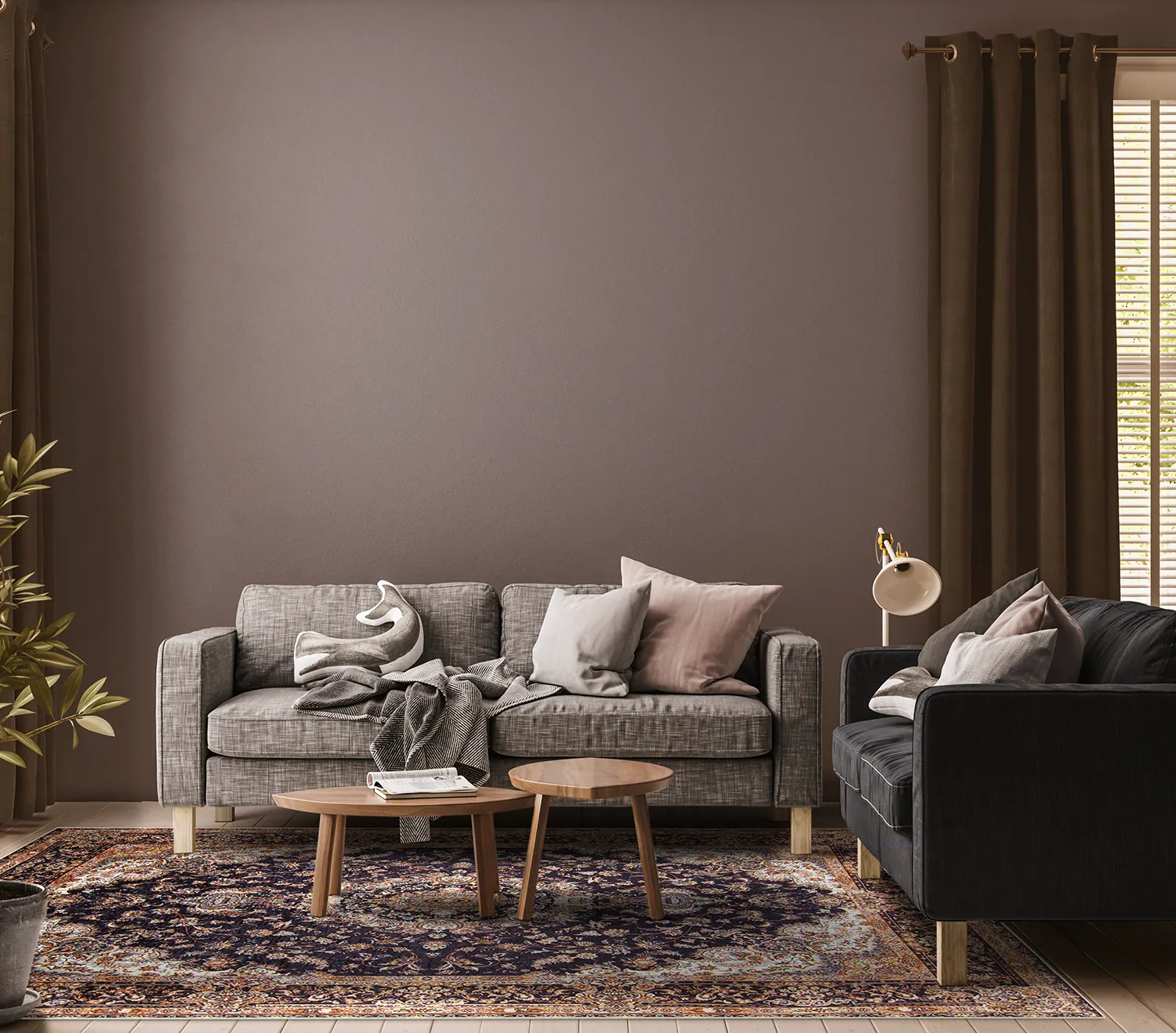 Tapis Wilton - Vakifli (noir/multicolore)