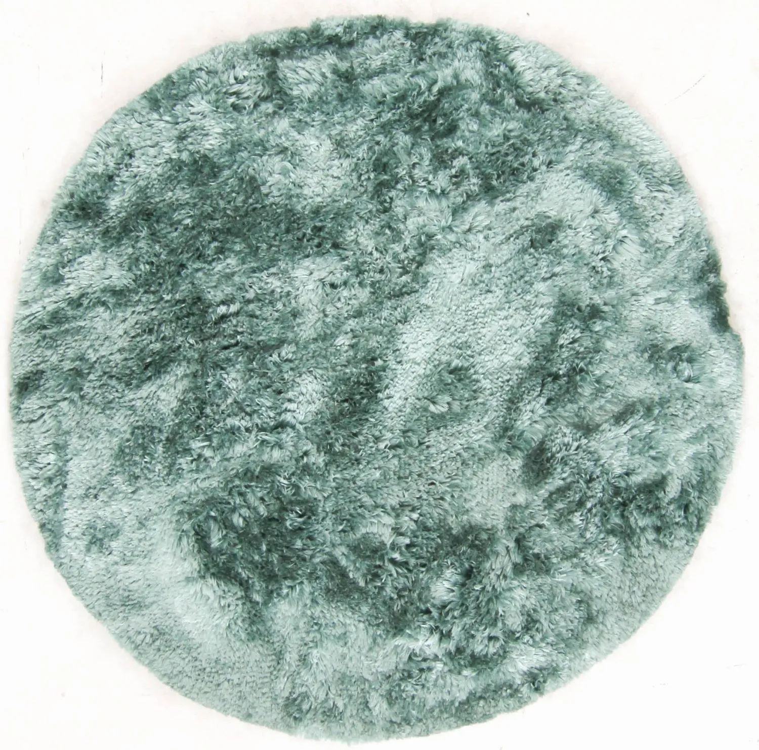 Tapis ronds - Janjira (bleu-vert)