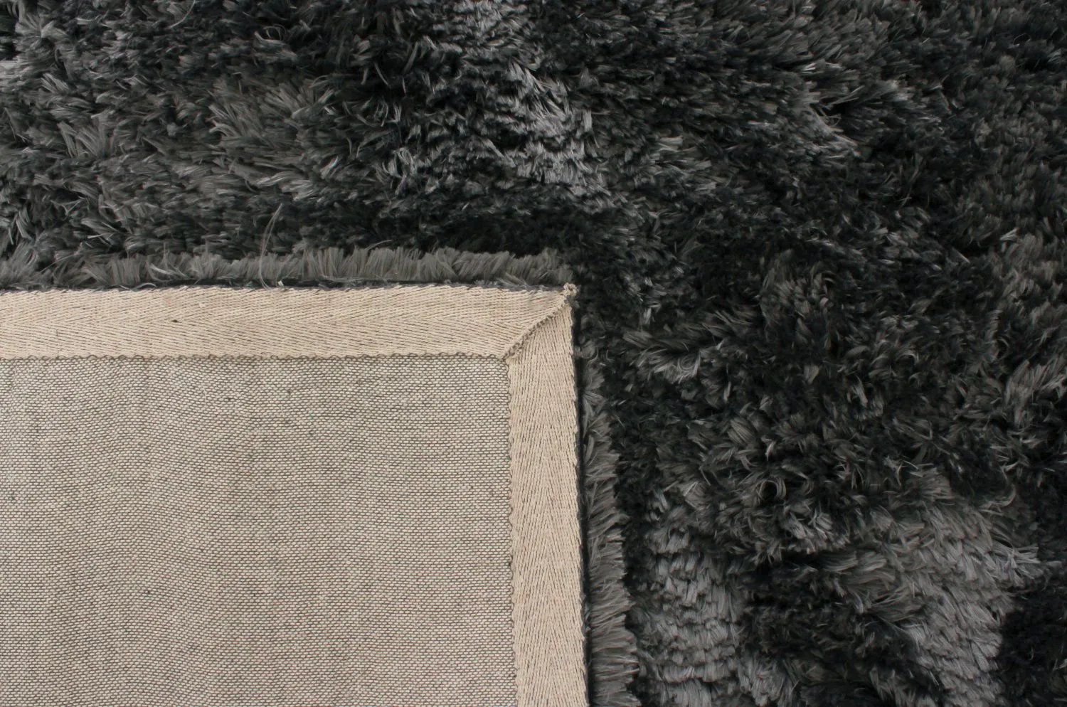 Tapis à poils longs - Janjira (gris)