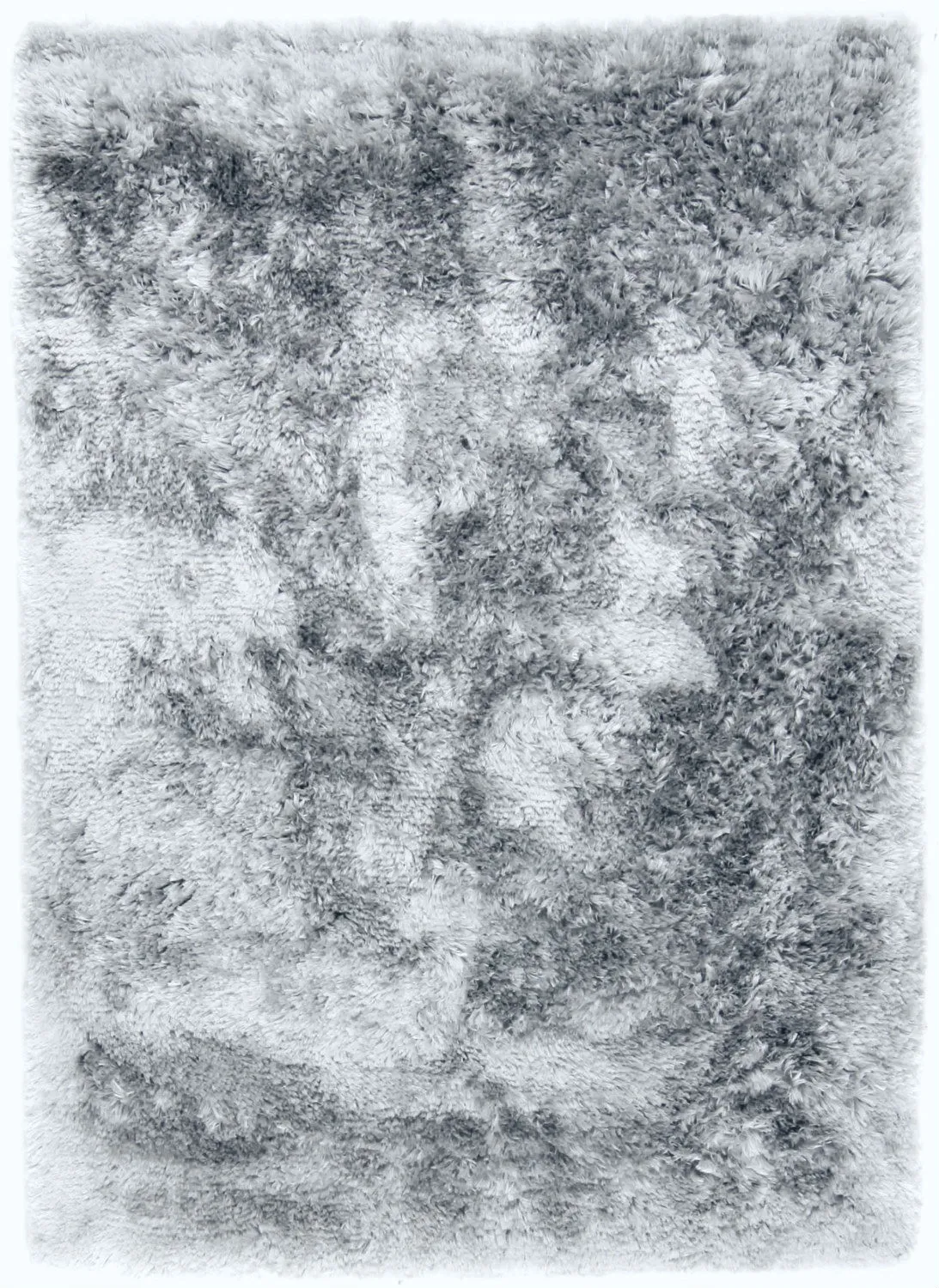 Tapis à poils longs - Janjira (argent)