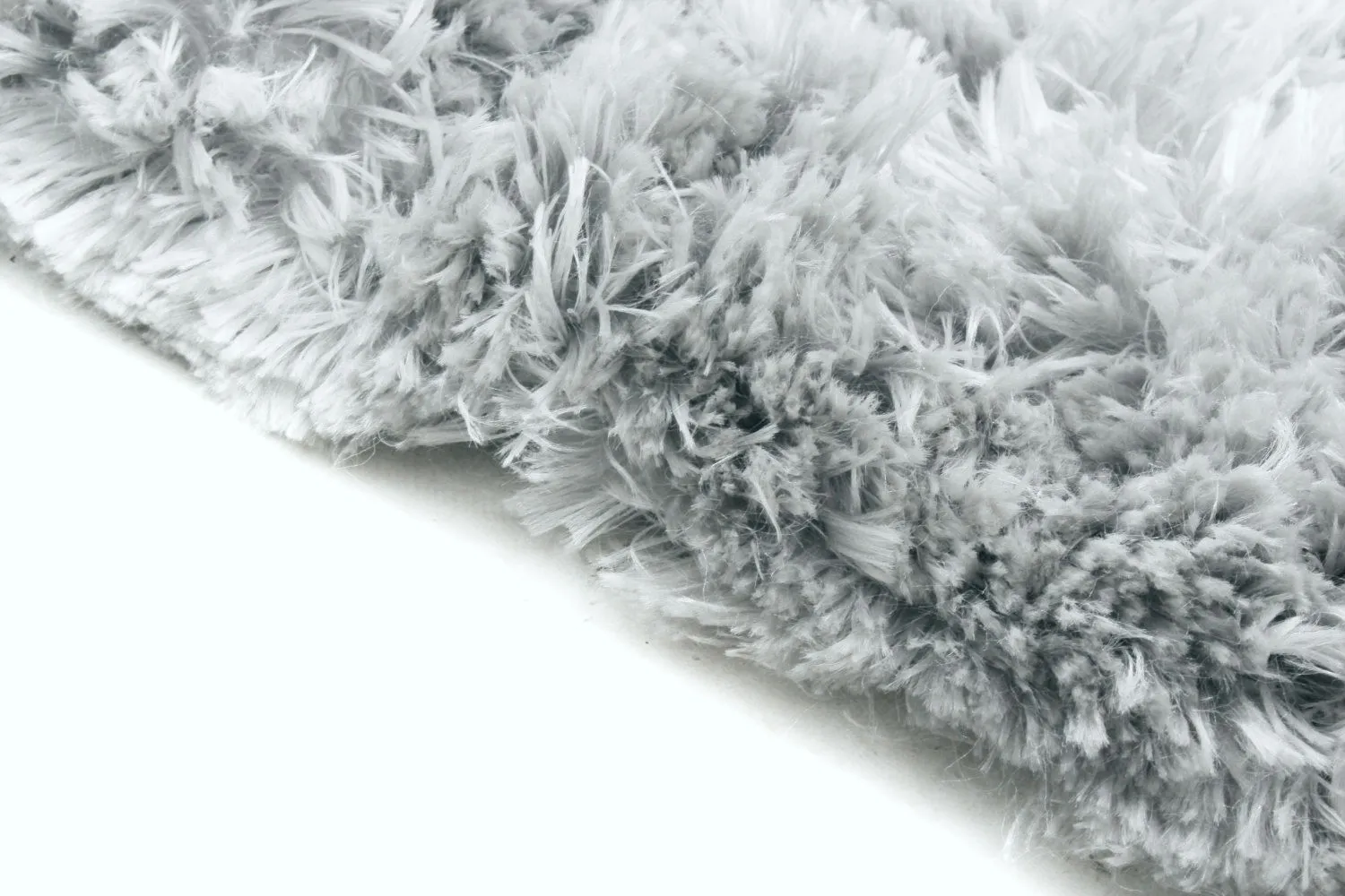 Tapis à poils longs - Janjira (argent)