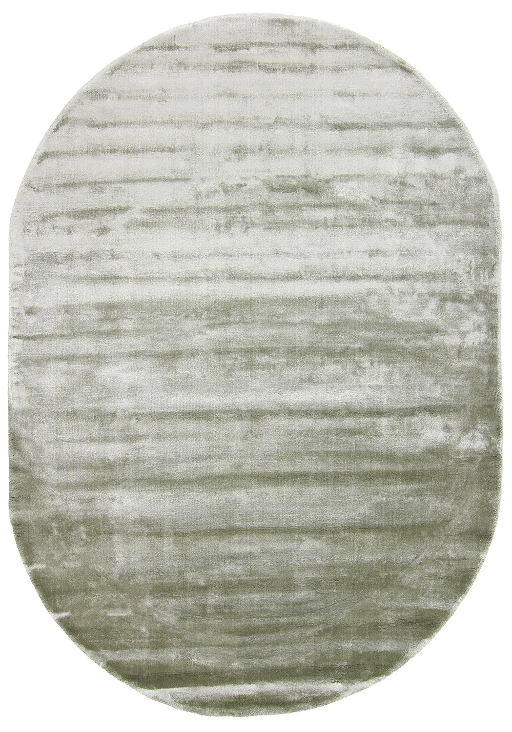 Tapis ovale en viscose - Jodhpur Special Luxury Edition (vert)