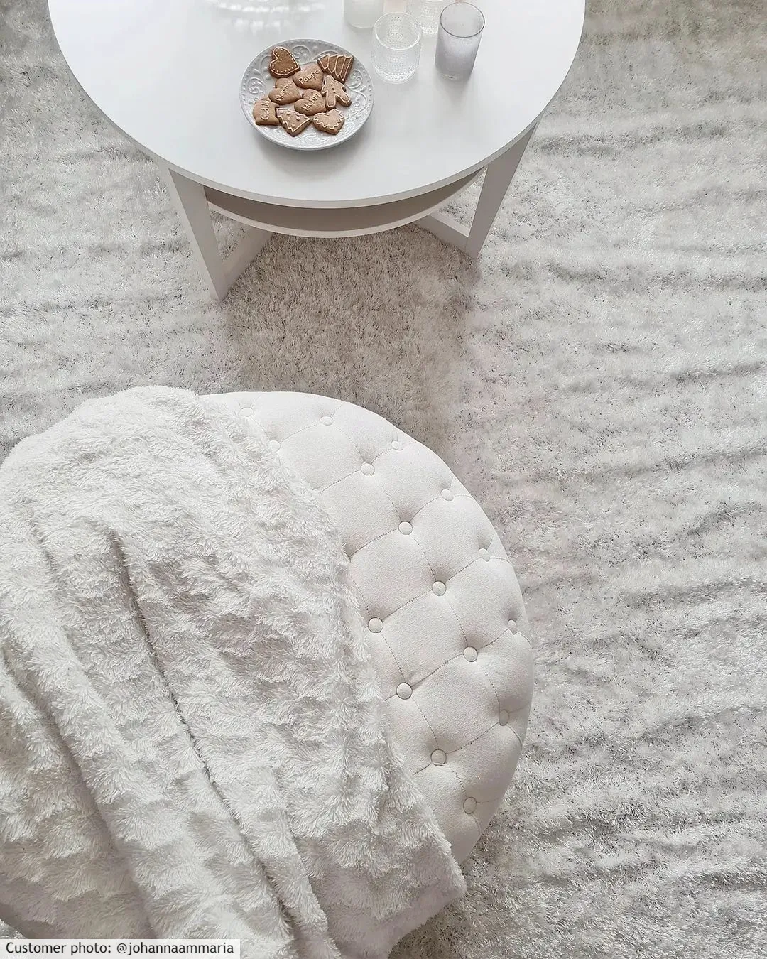 Tapis à poils longs - Cosy (blanc)