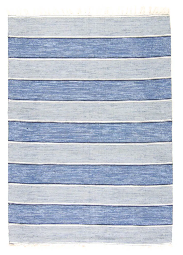 Tapis patchwork - Julia (bleu)