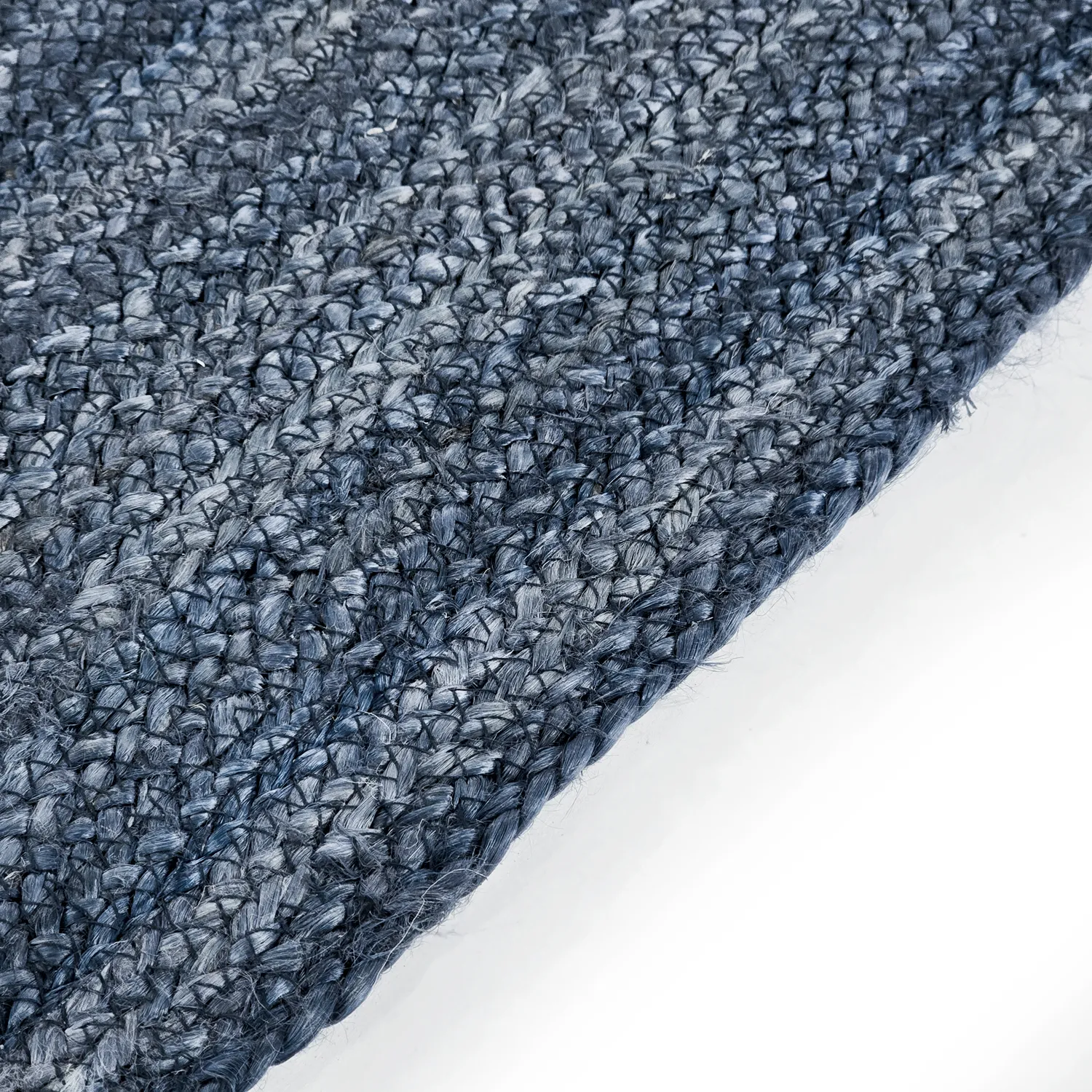 Tapis en jute - Amasia (bleu)