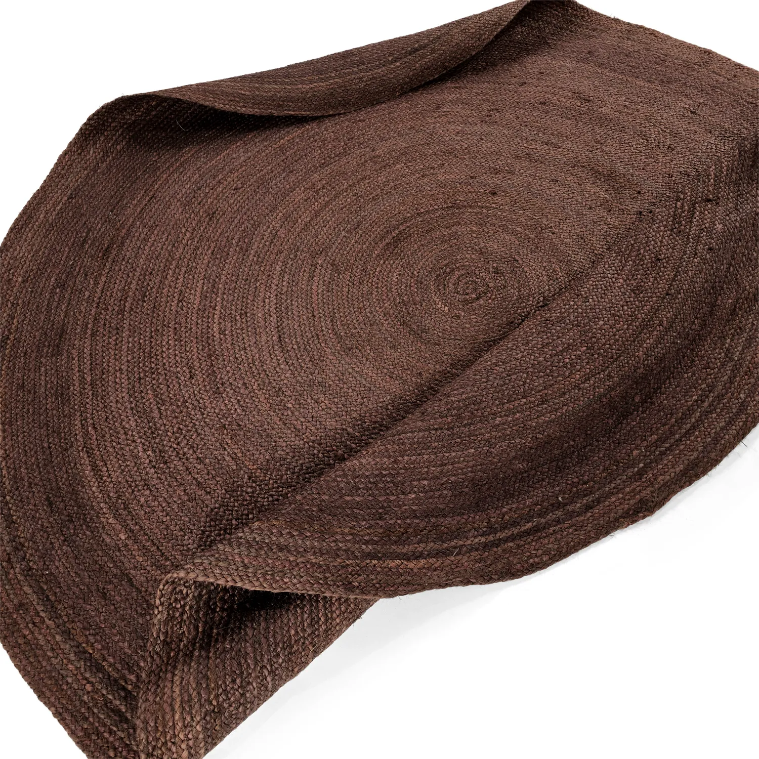 Tapis rond en jute - Amasia (café)