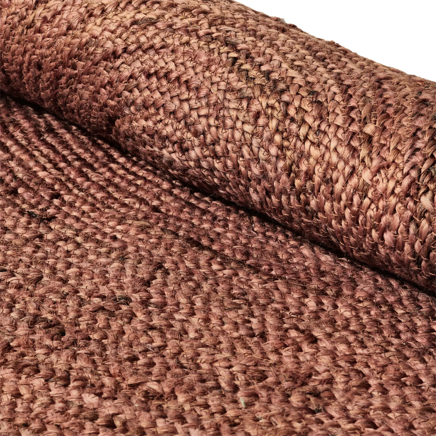 Tapis rond en jute - Amasia (châtaigne)
