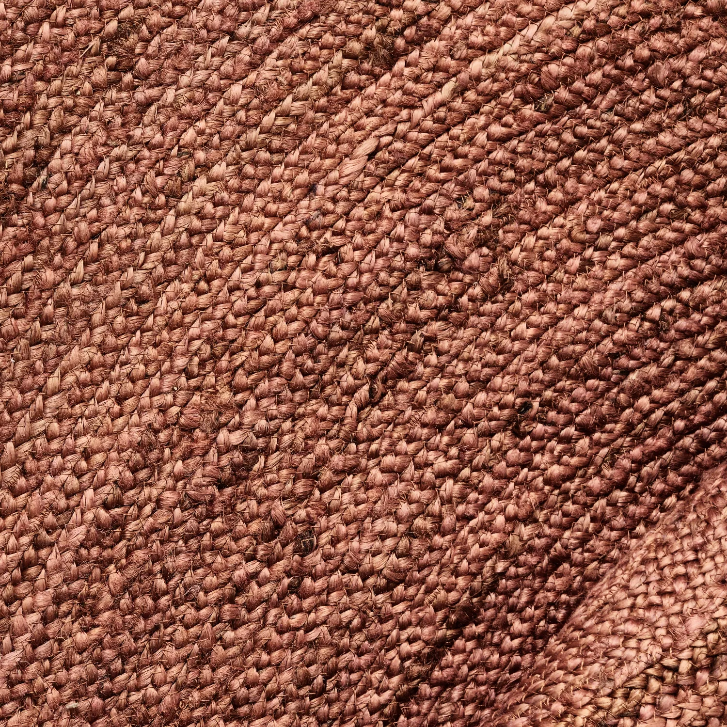 Tapis rond en jute - Amasia (châtaigne)