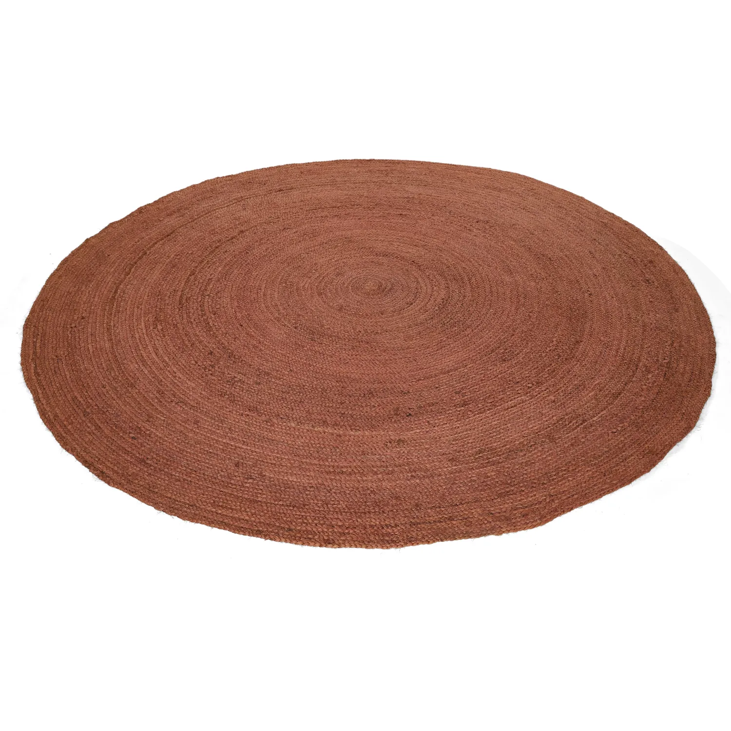 Tapis rond en jute - Amasia (châtaigne)
