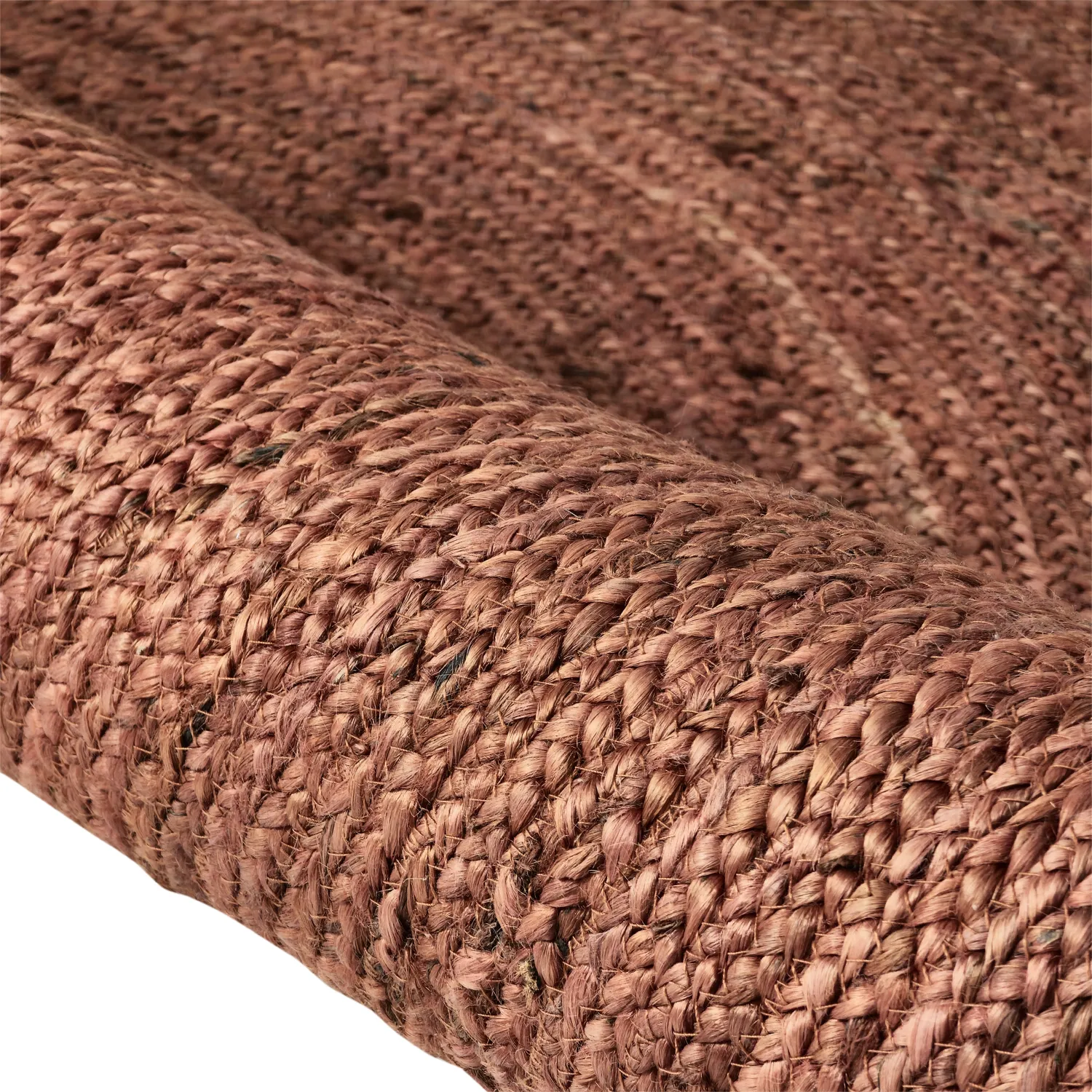 Tapis rond en jute - Amasia (châtaigne)