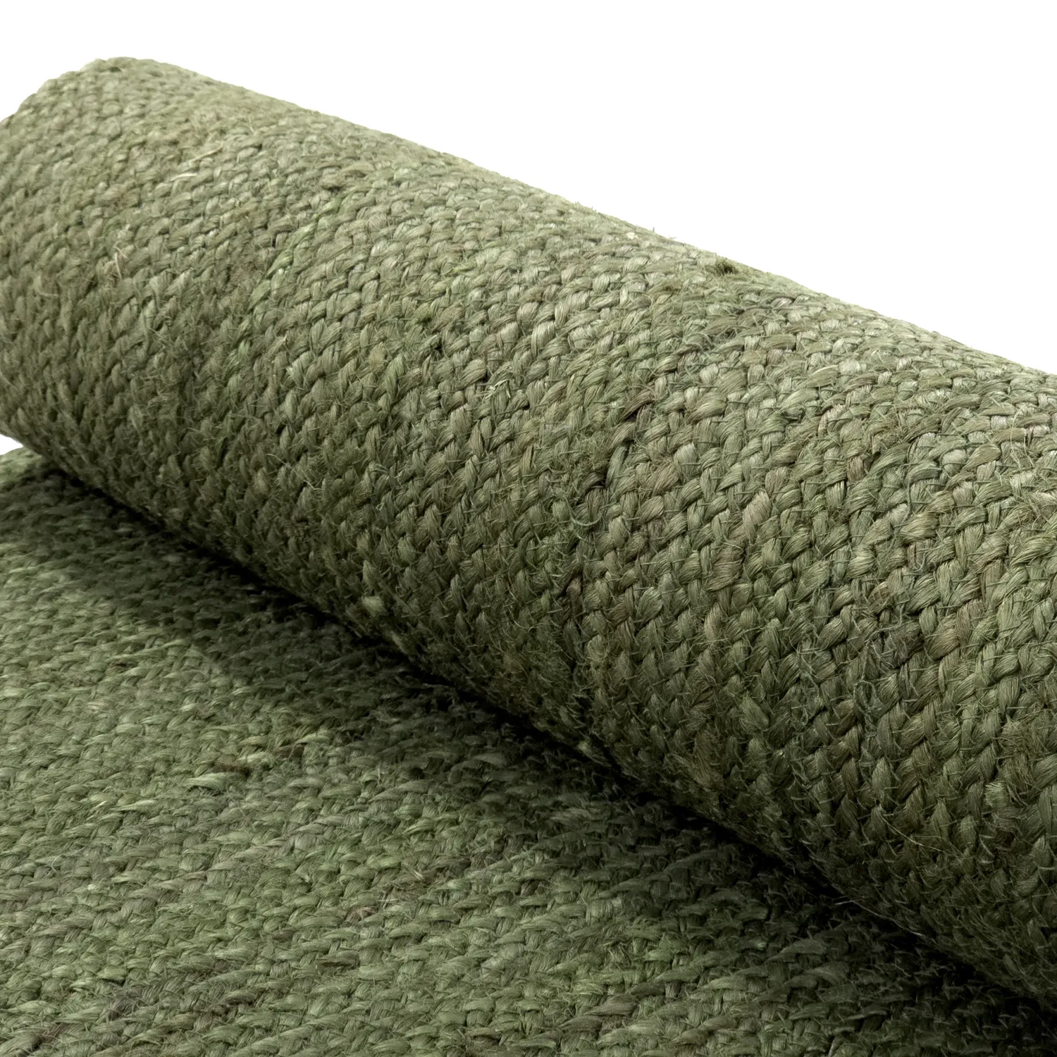 Tapis en jute - Amasia (vert militaire)
