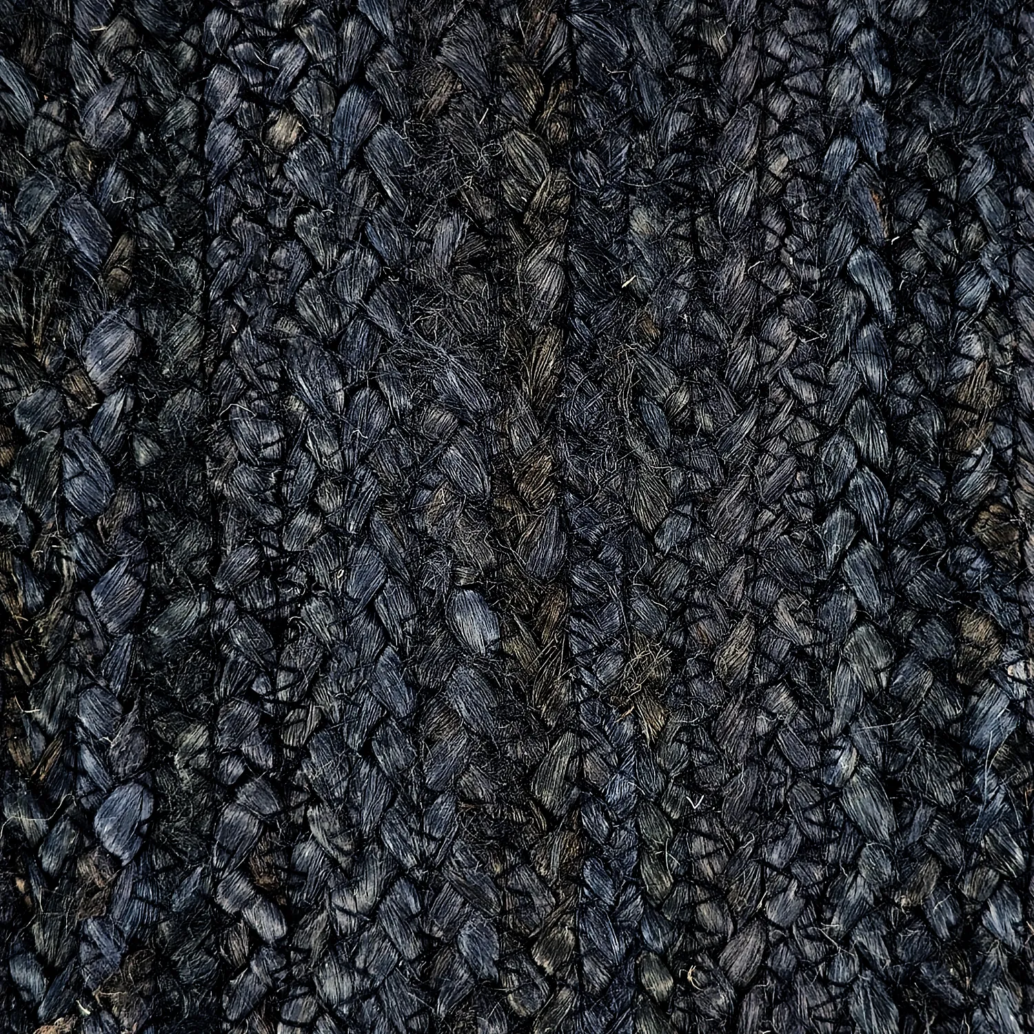 Tapis en jute - Amasia (bleu foncé)