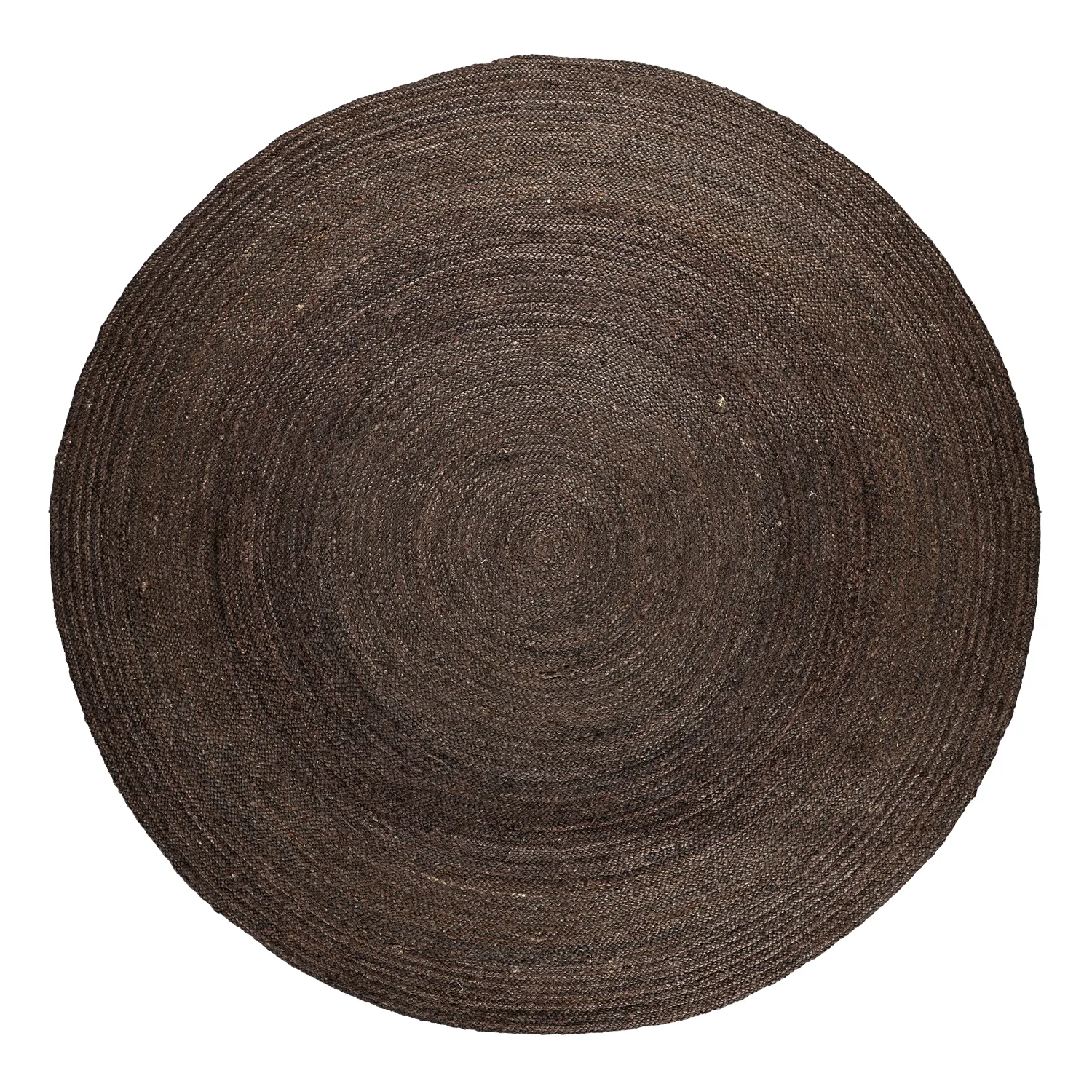 Tapis rond en jute - Amasia (gris foncé)