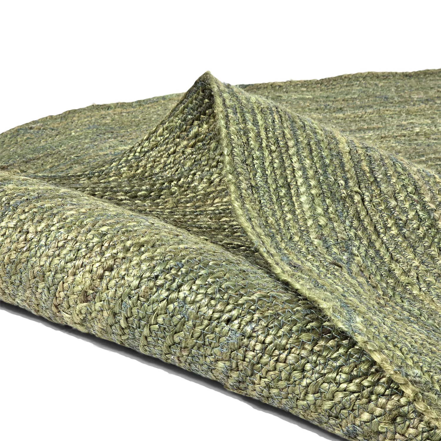 Tapis rond en jute - Amasia (olive)